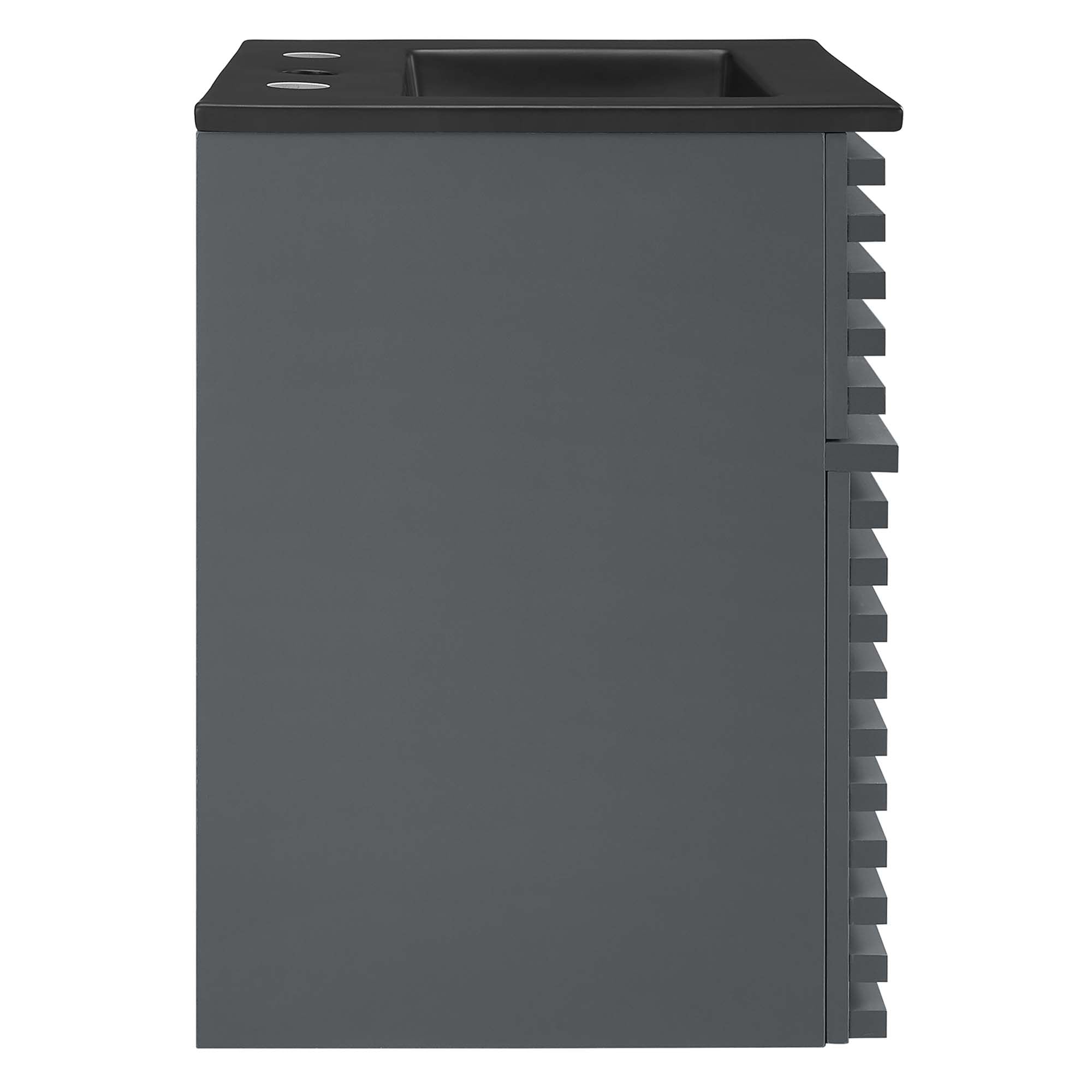 Render Wall-Mount Bathroom Vanity with Black Basin Included
