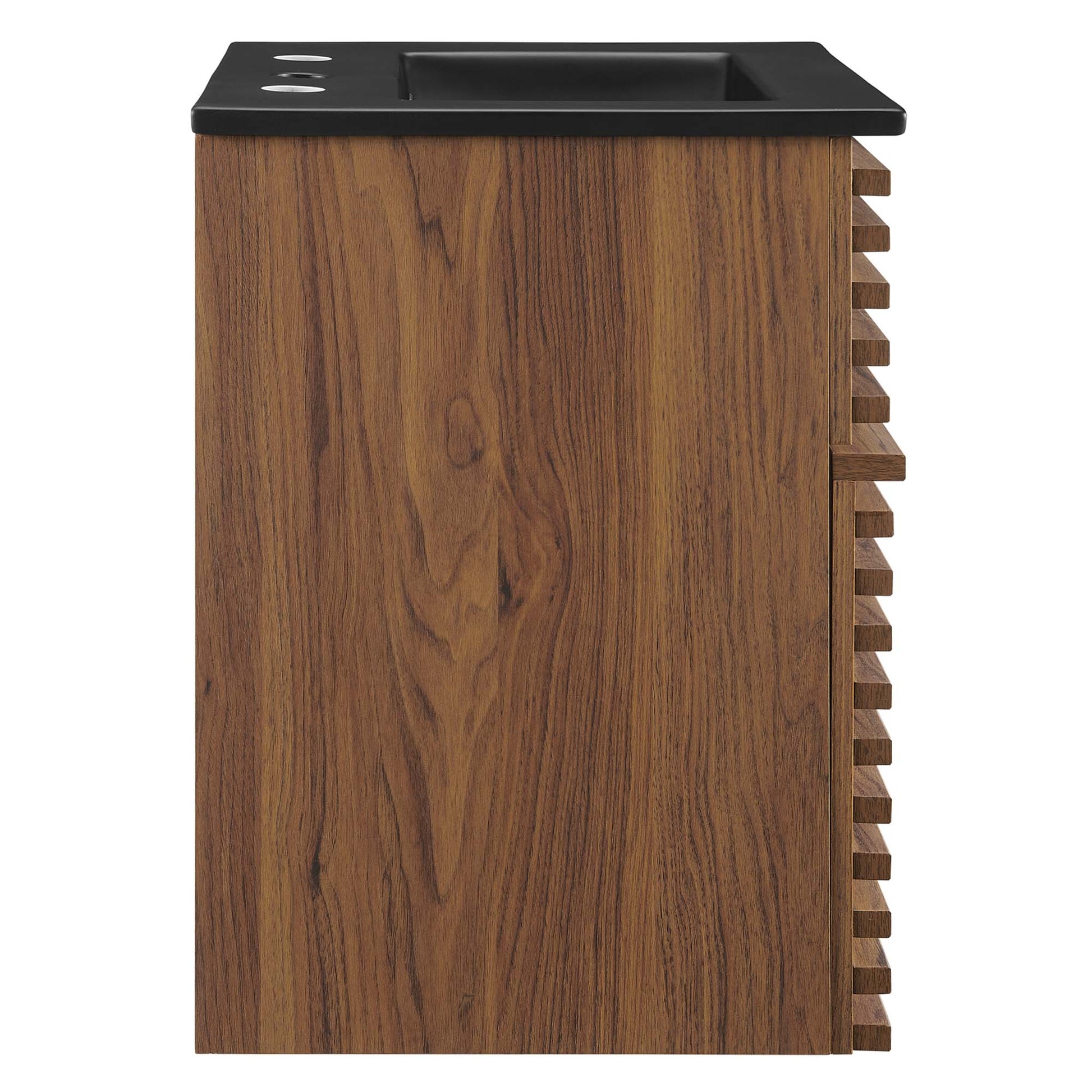 Render Wall-Mount Bathroom Vanity with Black Basin Included