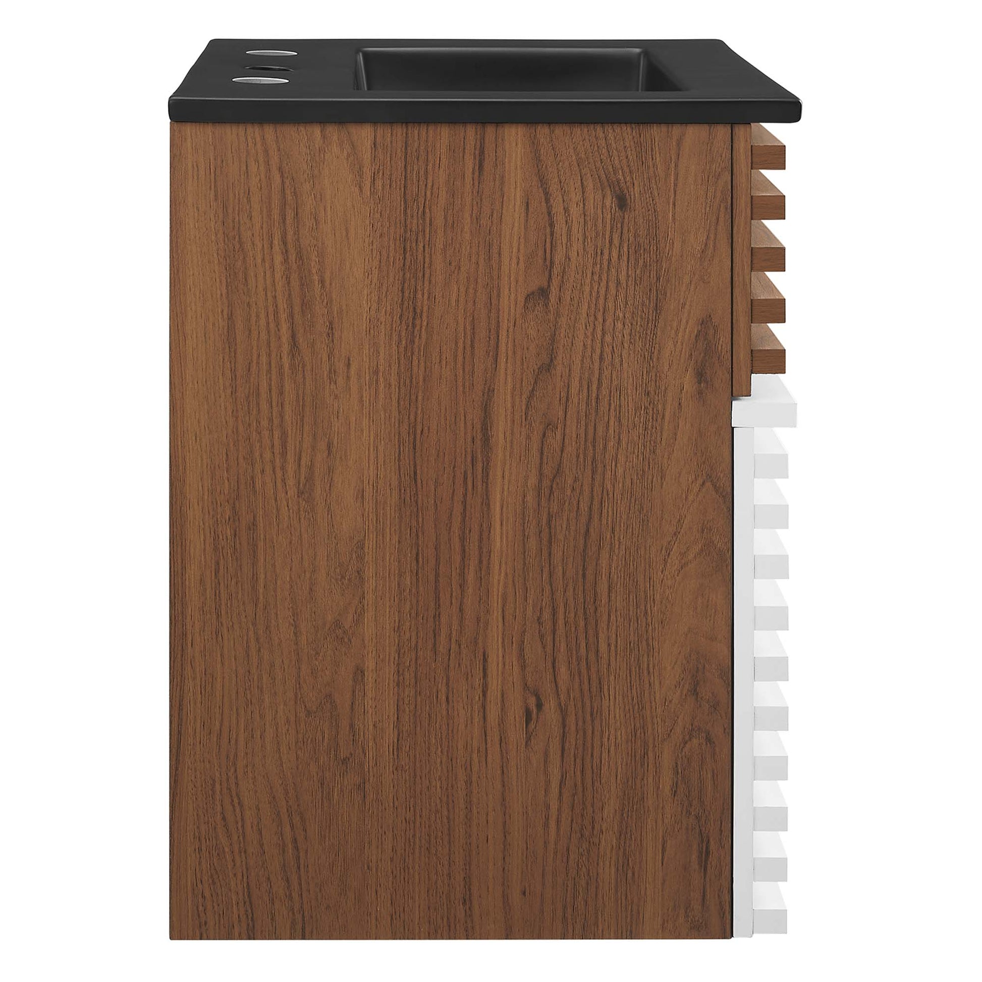 Render Wall-Mount Bathroom Vanity with Black Basin Included