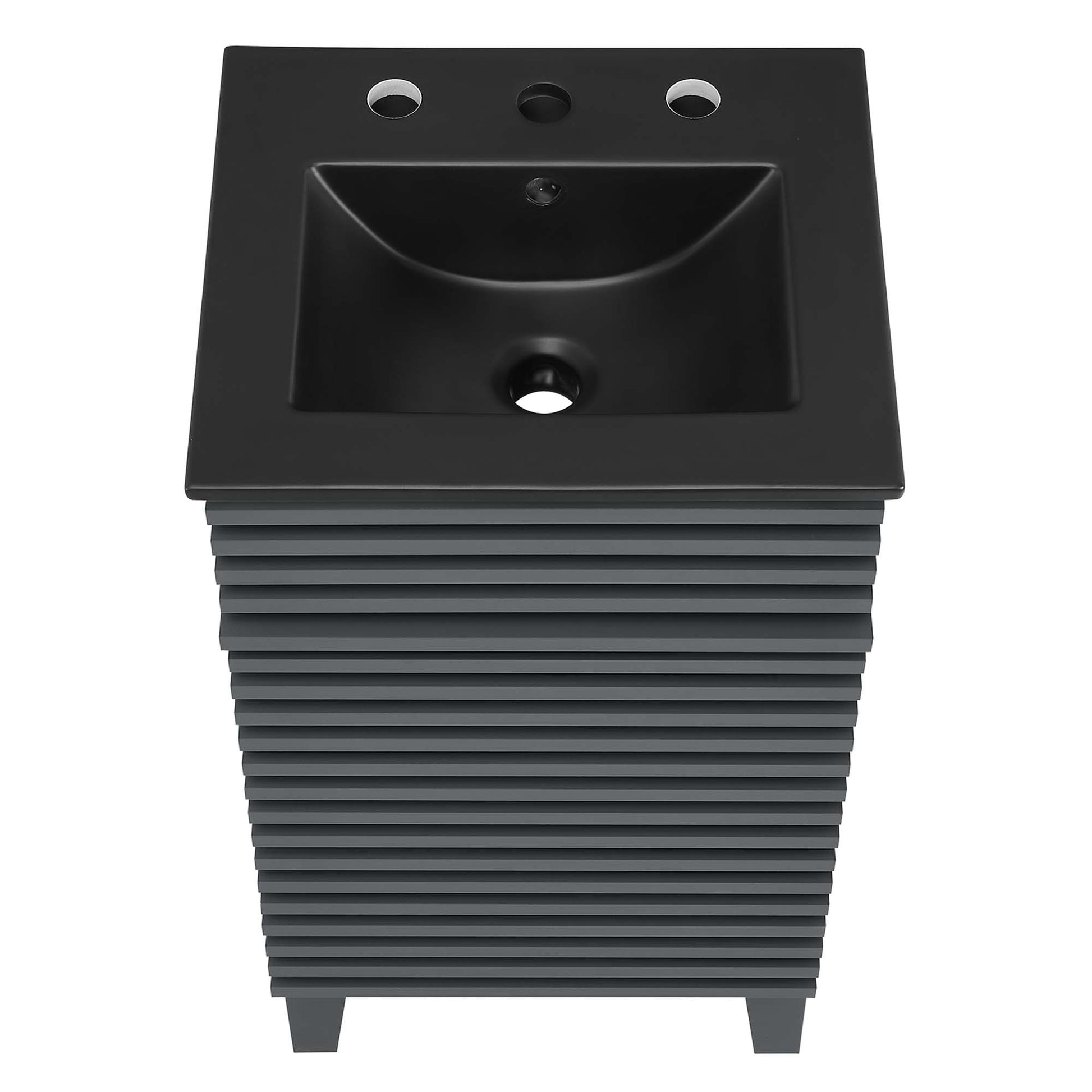 Render 18" Bathroom Vanity - White Black