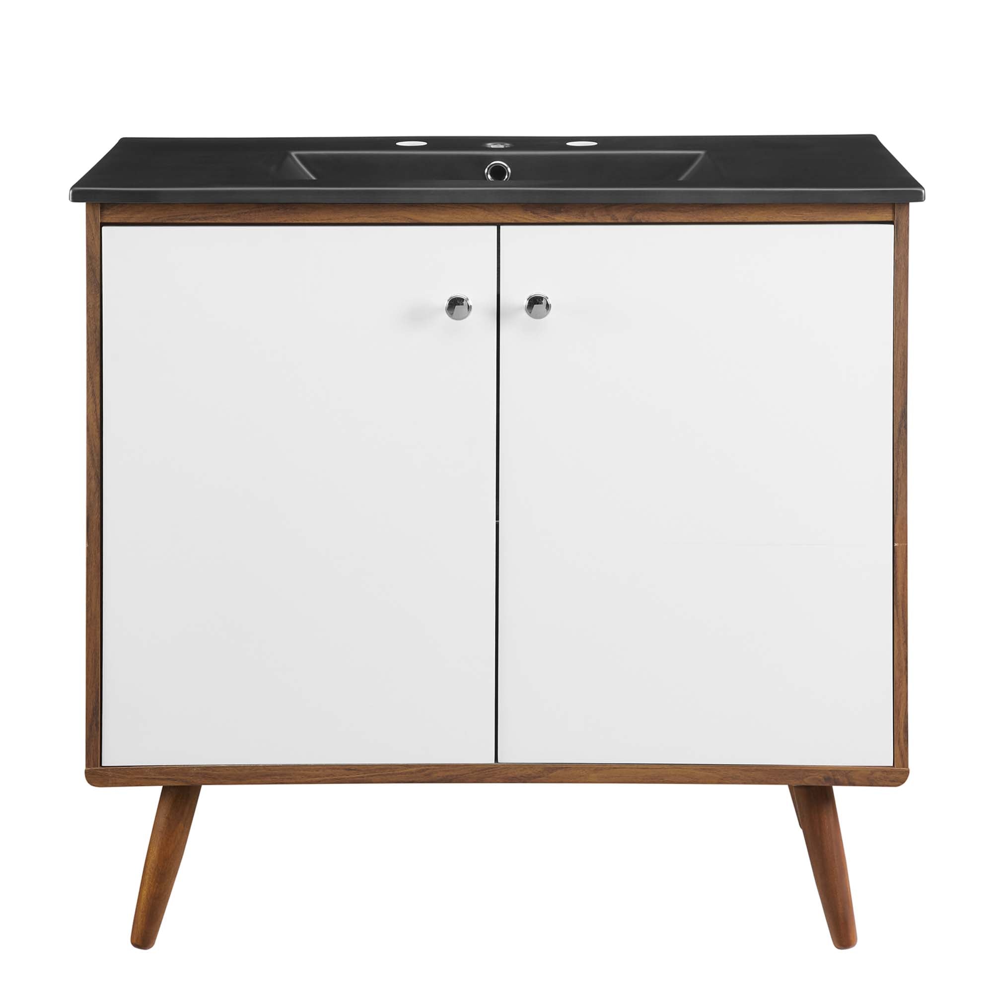 Transmit 36" Bathroom Vanity - Walnut Black