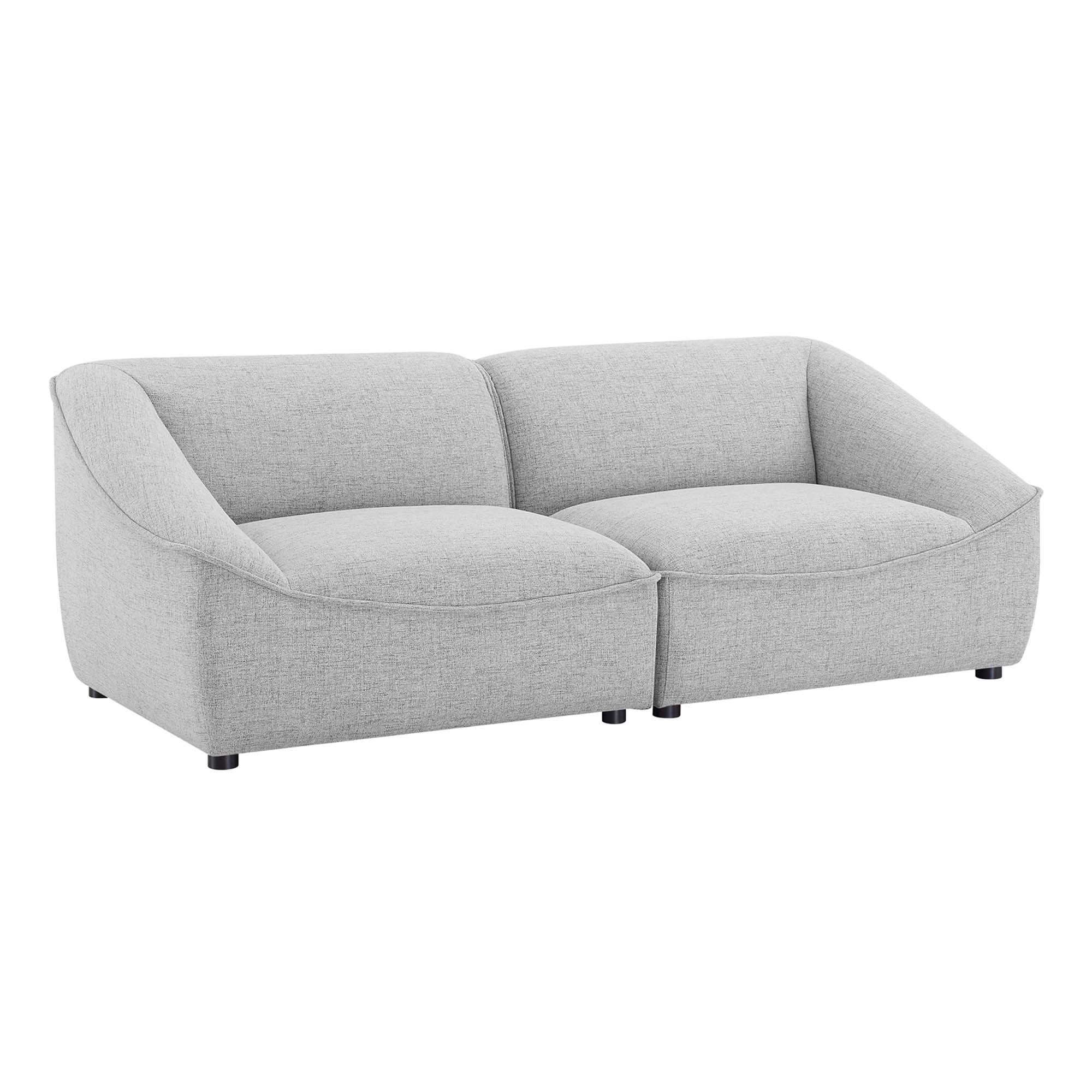 Comprise 2-Piece Loveseat - Light Gray