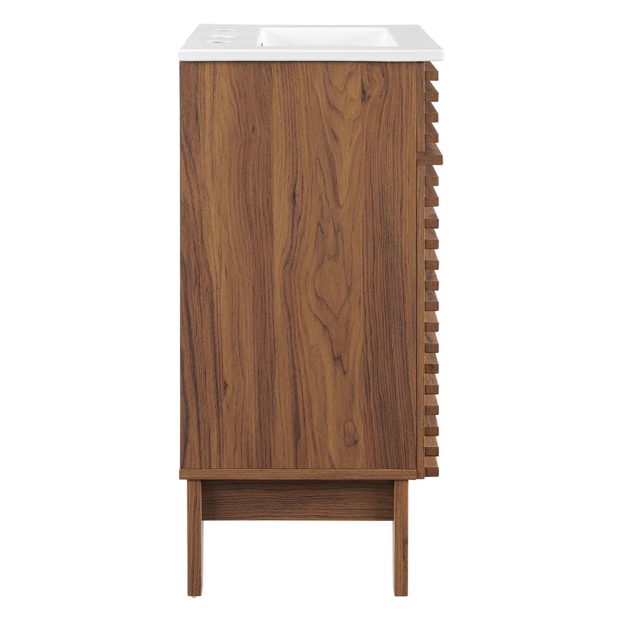Render 18" and 24" Bathroom Vanities with White Basin Included