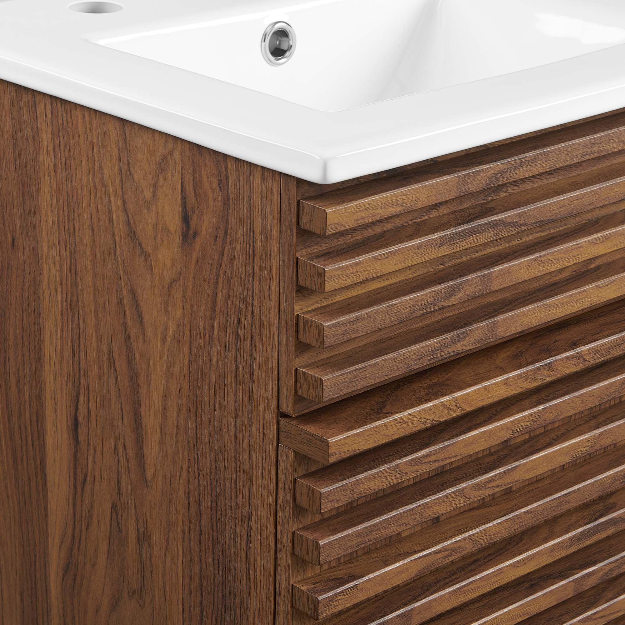 Render 18" and 24" Bathroom Vanities with White Basin Included