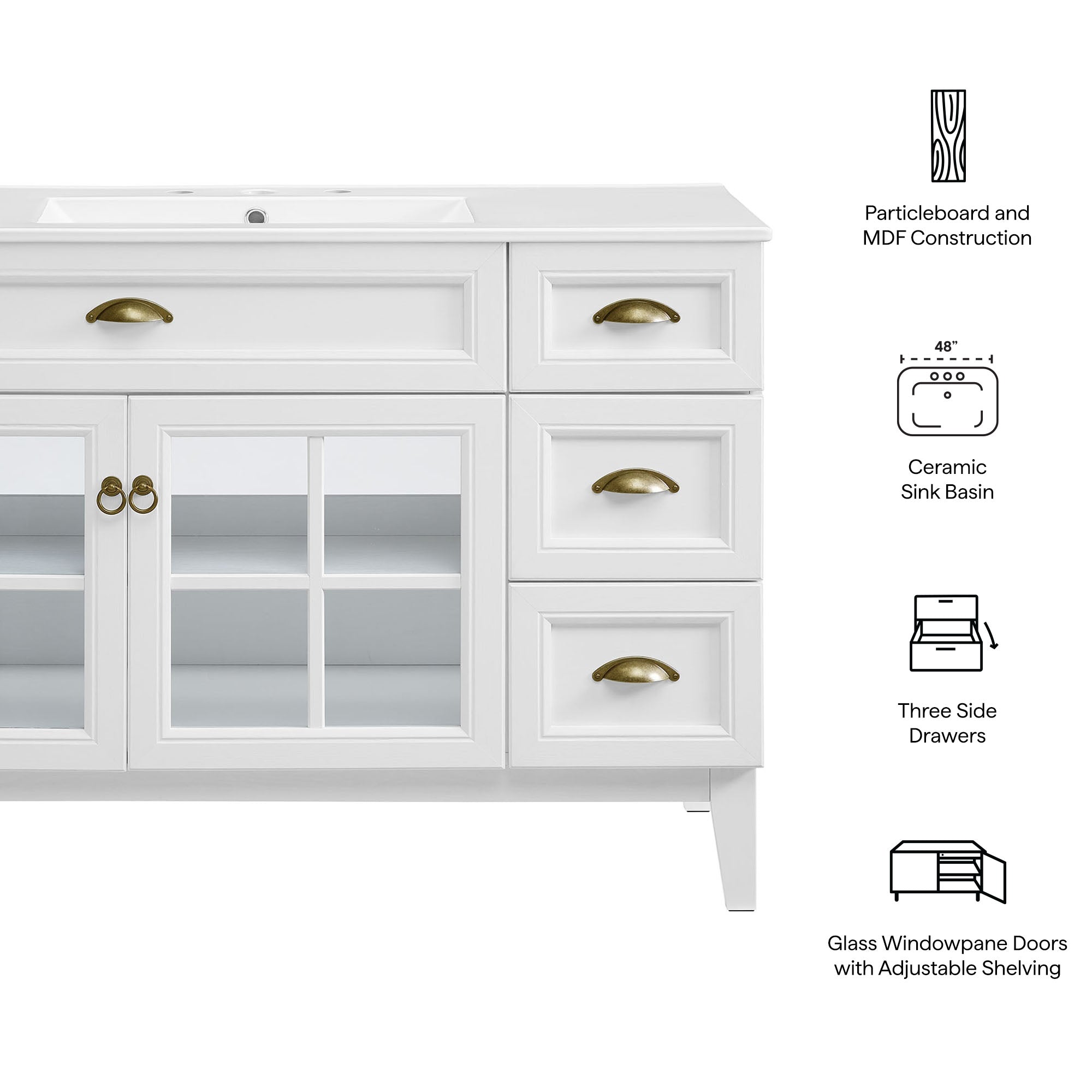 Isle Bathroom Vanity Basin Included