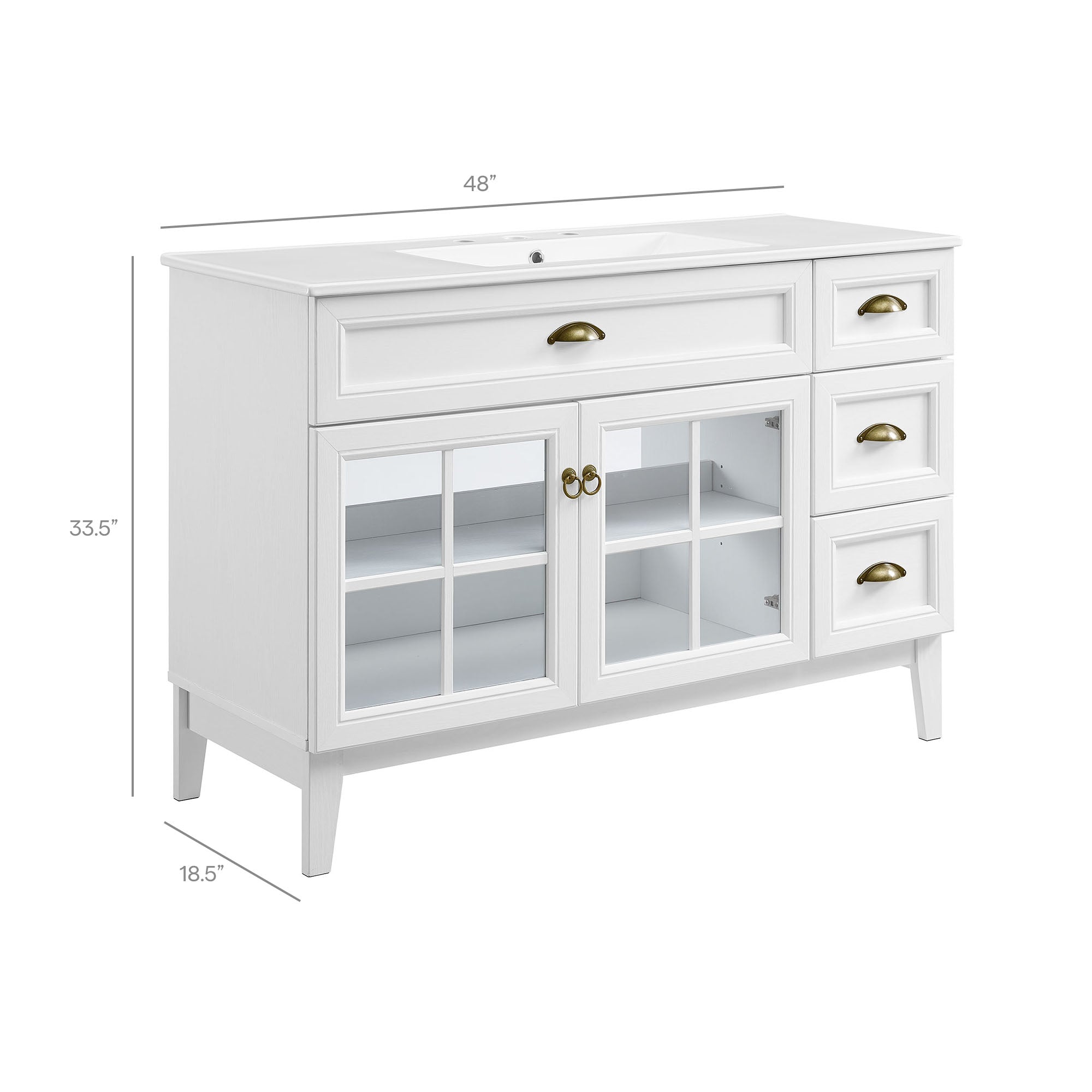 Isle Bathroom Vanity Basin Included