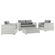 Convene 4-Piece Outdoor Set - Light Gray Gray
