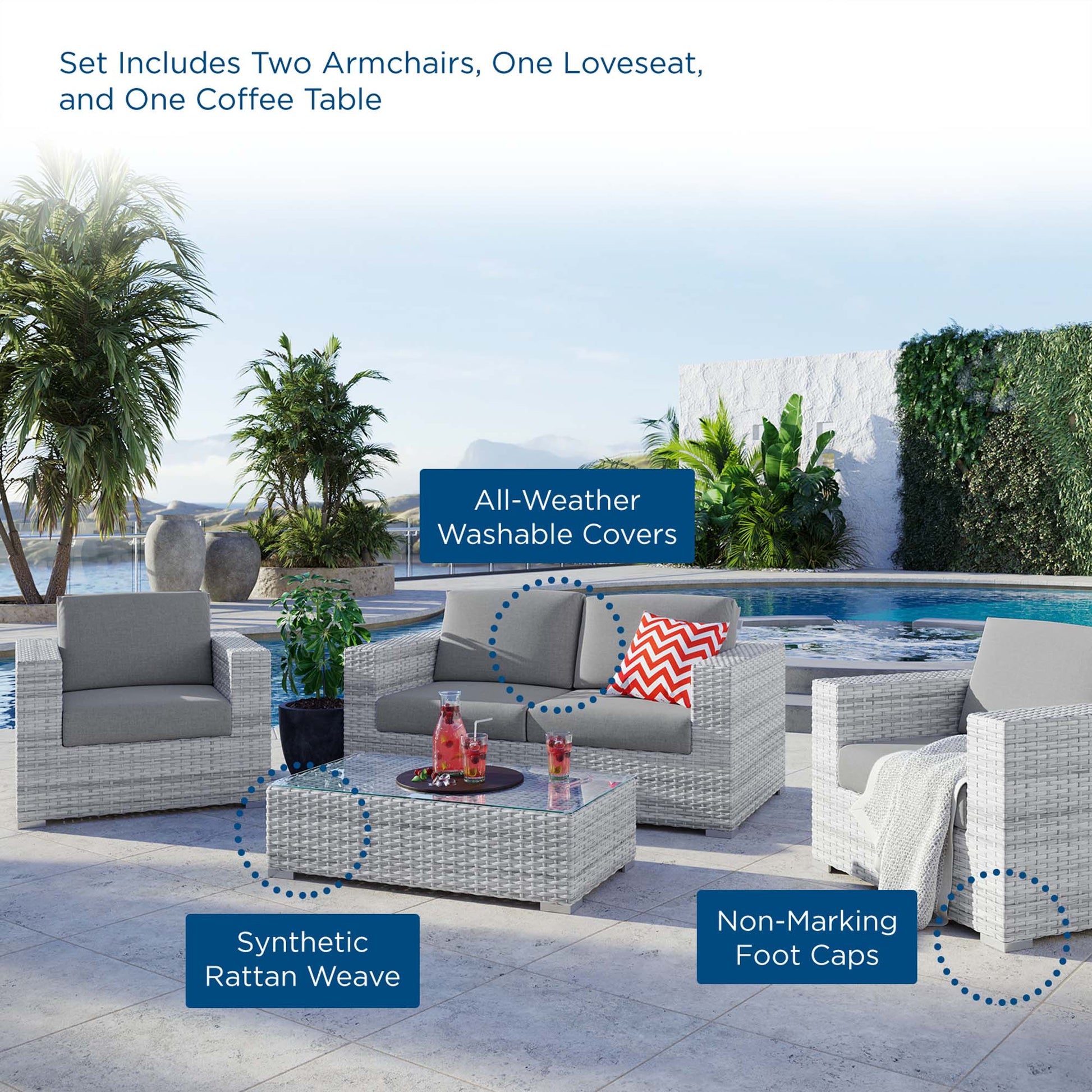 Convene 4-Piece Outdoor Set