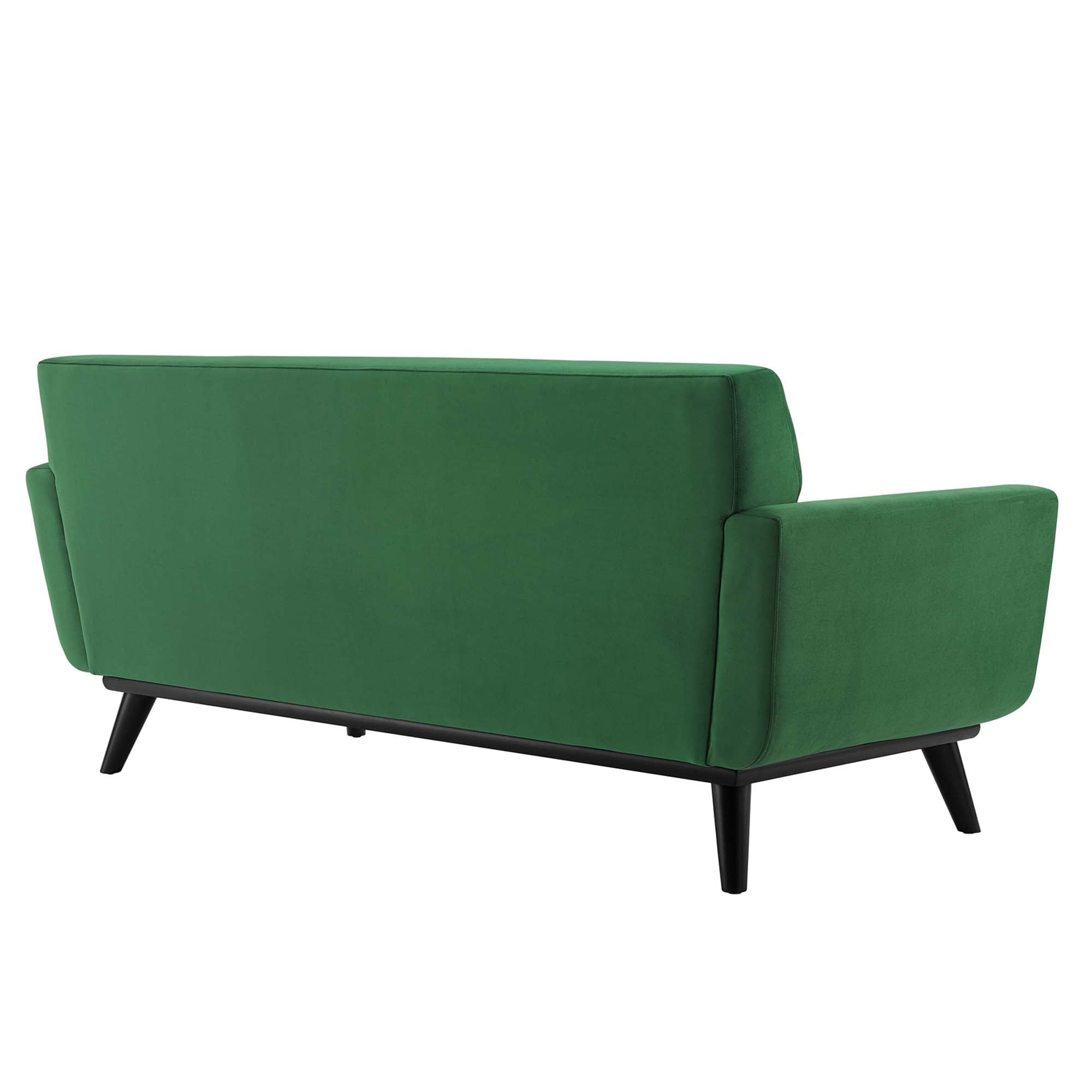 Engage Channel Tufted Performance Velvet Loveseat - Navy