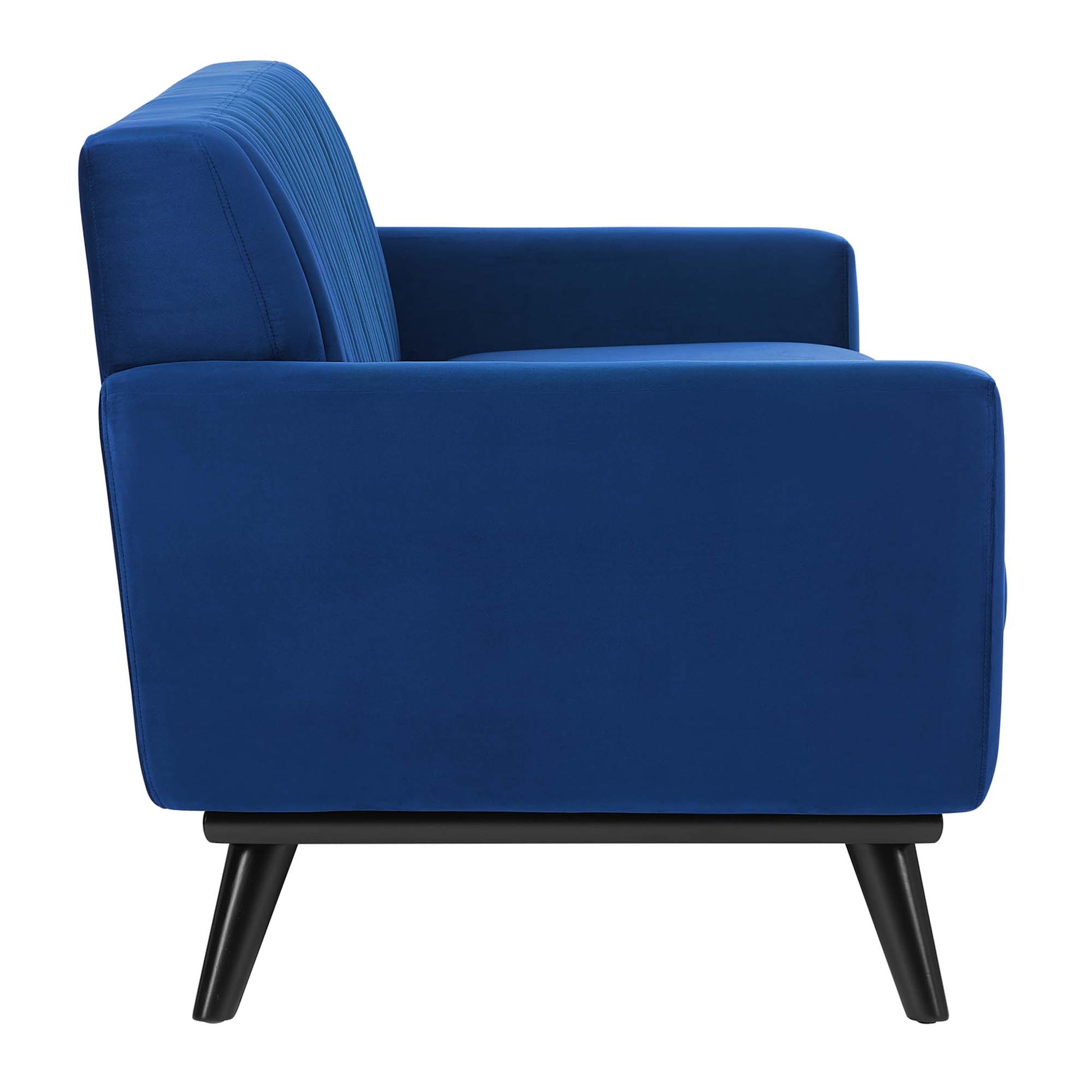 Engage Channel Tufted Performance Velvet Sofa - Pink
