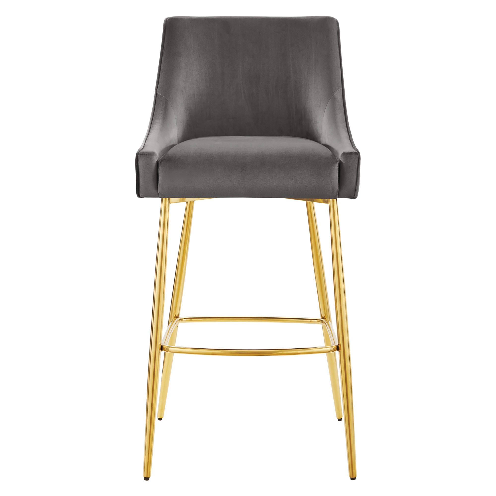 Discern Performance Velvet Bar Stool - Navy