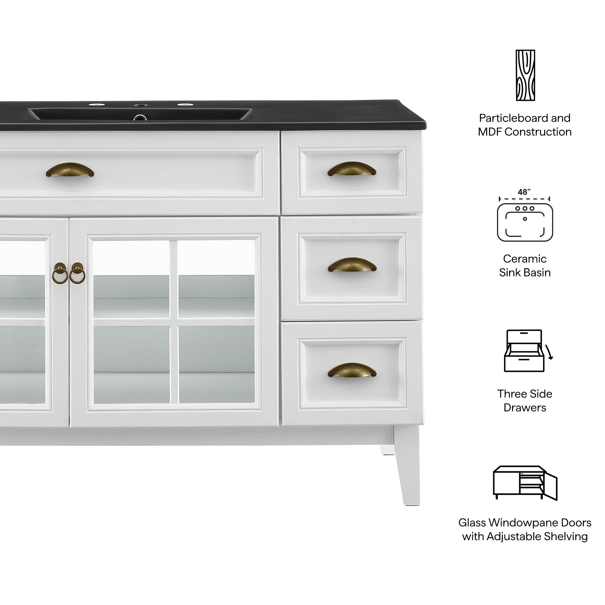 Isle 48" Bathroom Vanity Cabinet