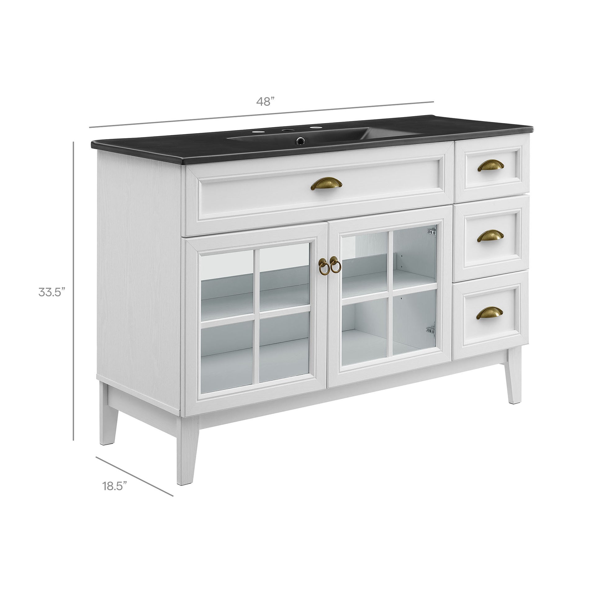 Isle 48" Bathroom Vanity Cabinet