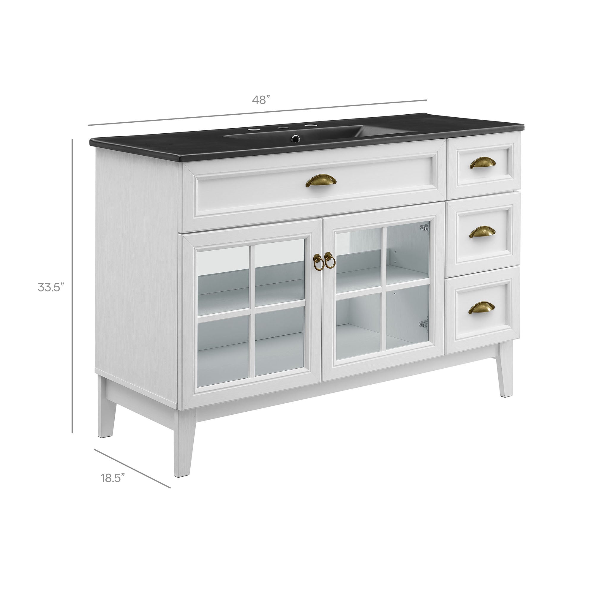 Isle 48" Bathroom Vanity Cabinet