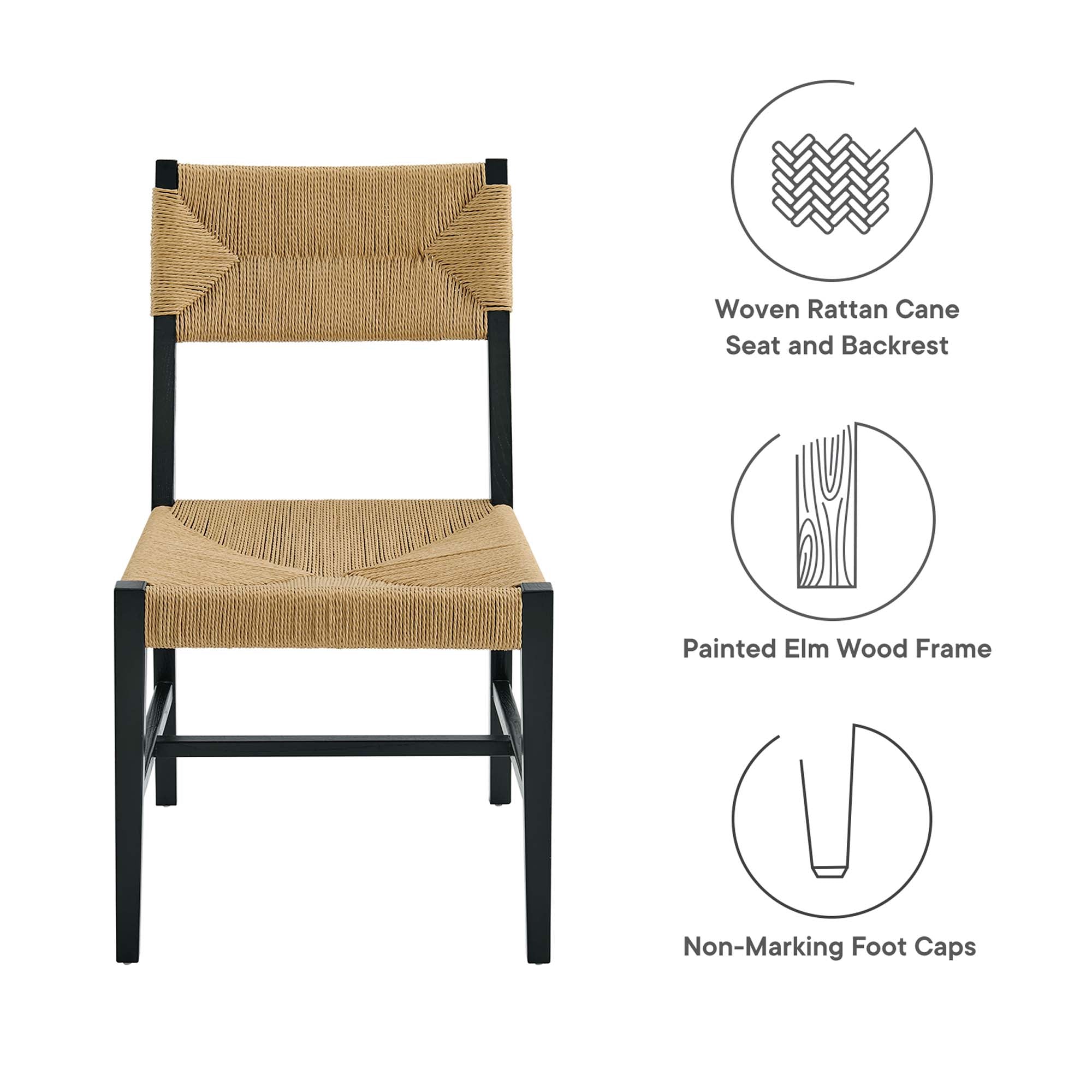 Bodie Wood Dining Chair - Light Gray Natural