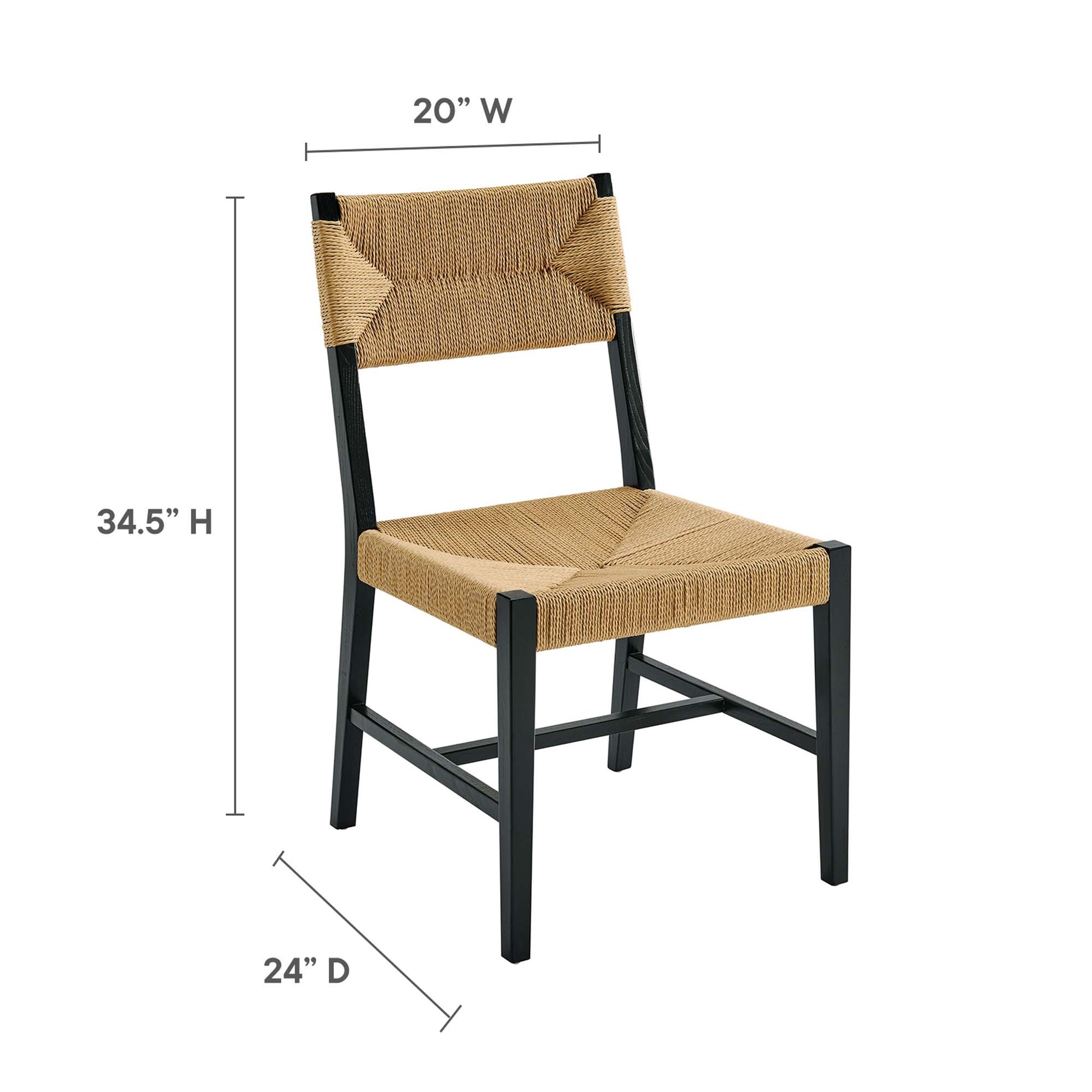 Bodie Wood Dining Chair - Natural Natural
