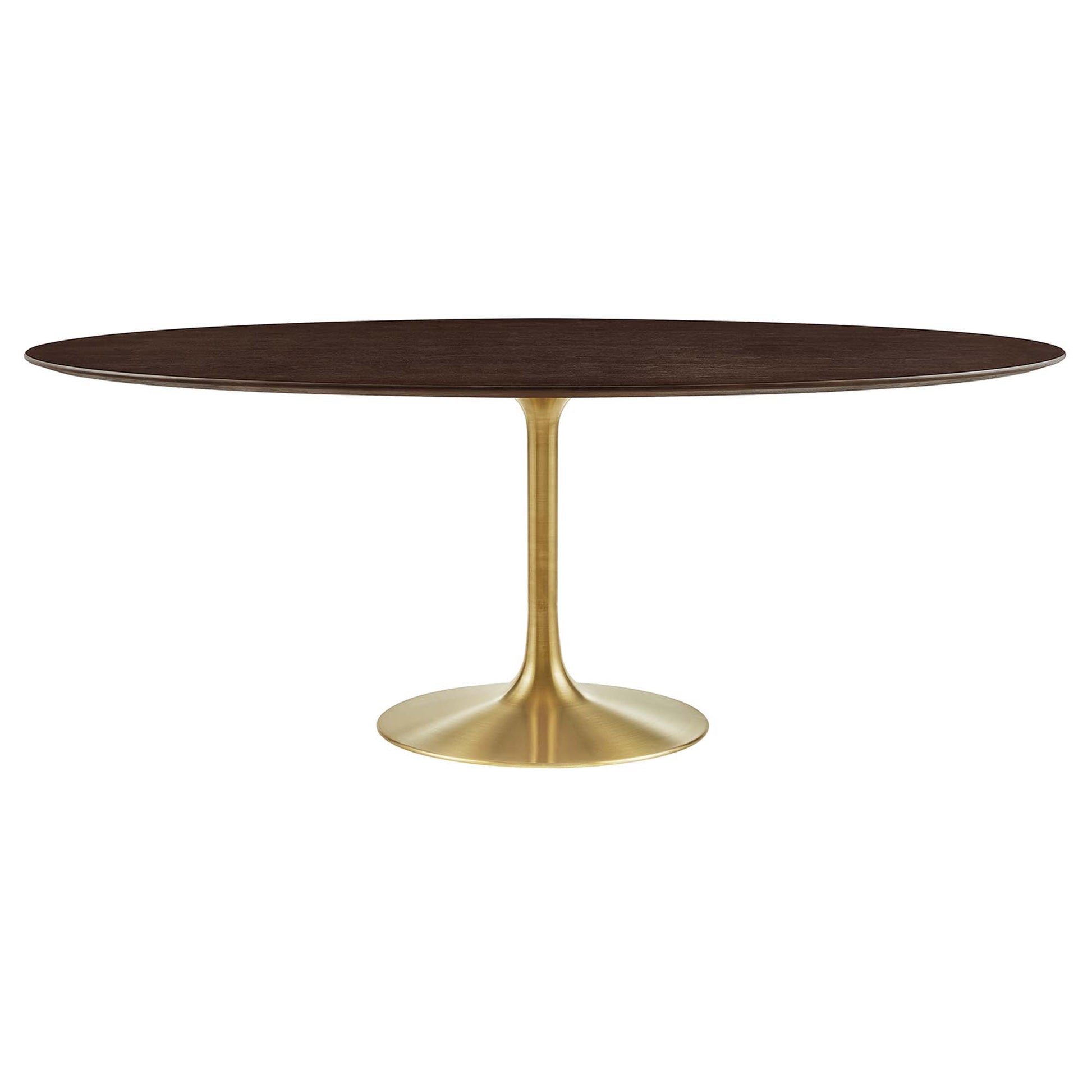 Lippa 78" Oval Wood Dining Table - Gold Cherry Walnut