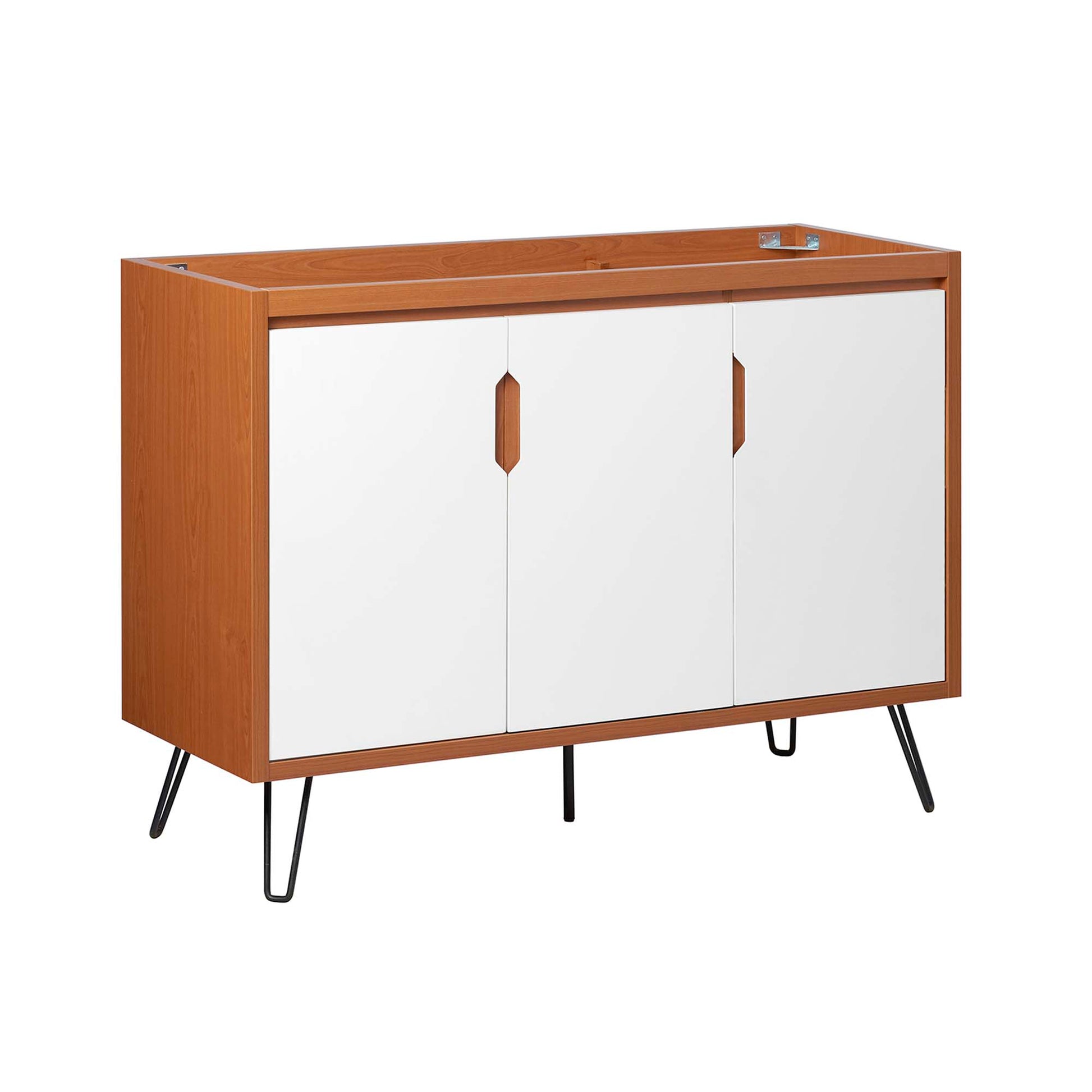 Energize 48" Double or Single Sink Compatible (Not Included) Bathroom Vanity Cabinet - Cherry White