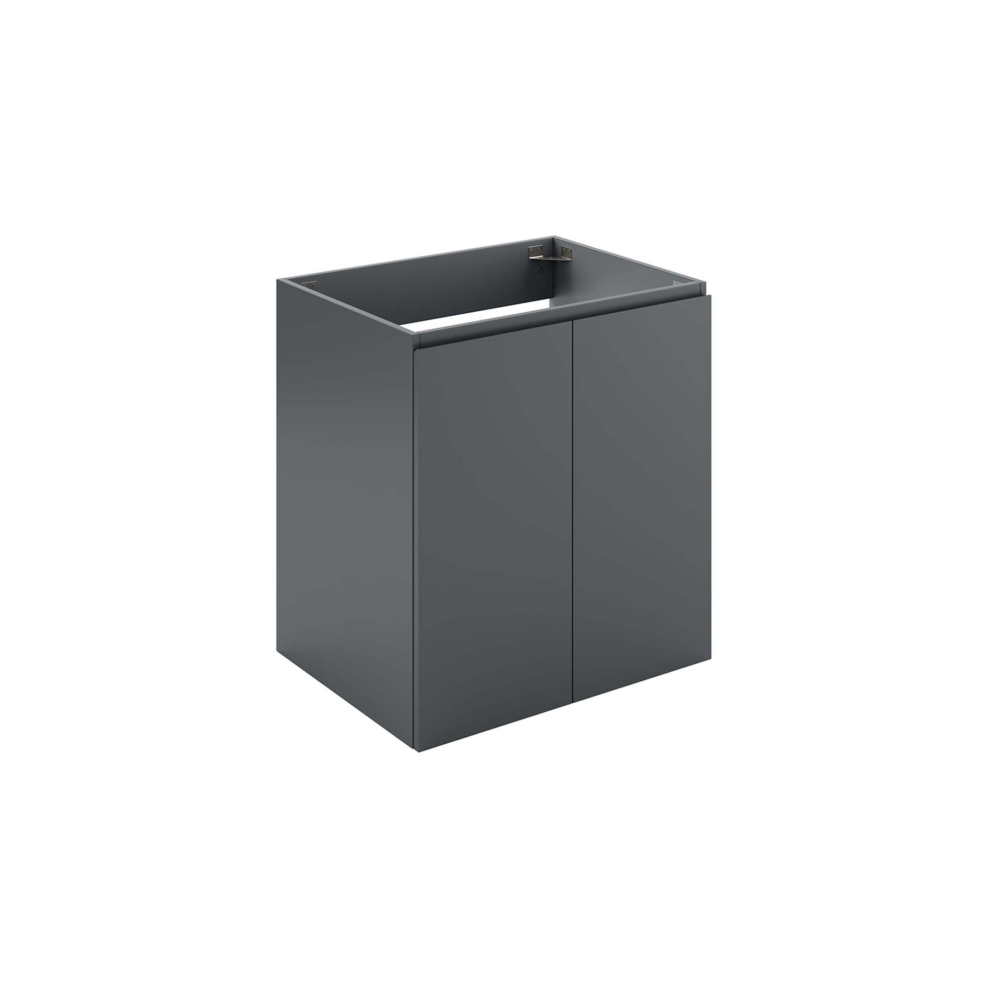 Bryn Wall-Mount Bathroom Cabinet Basin Not Included - Gray