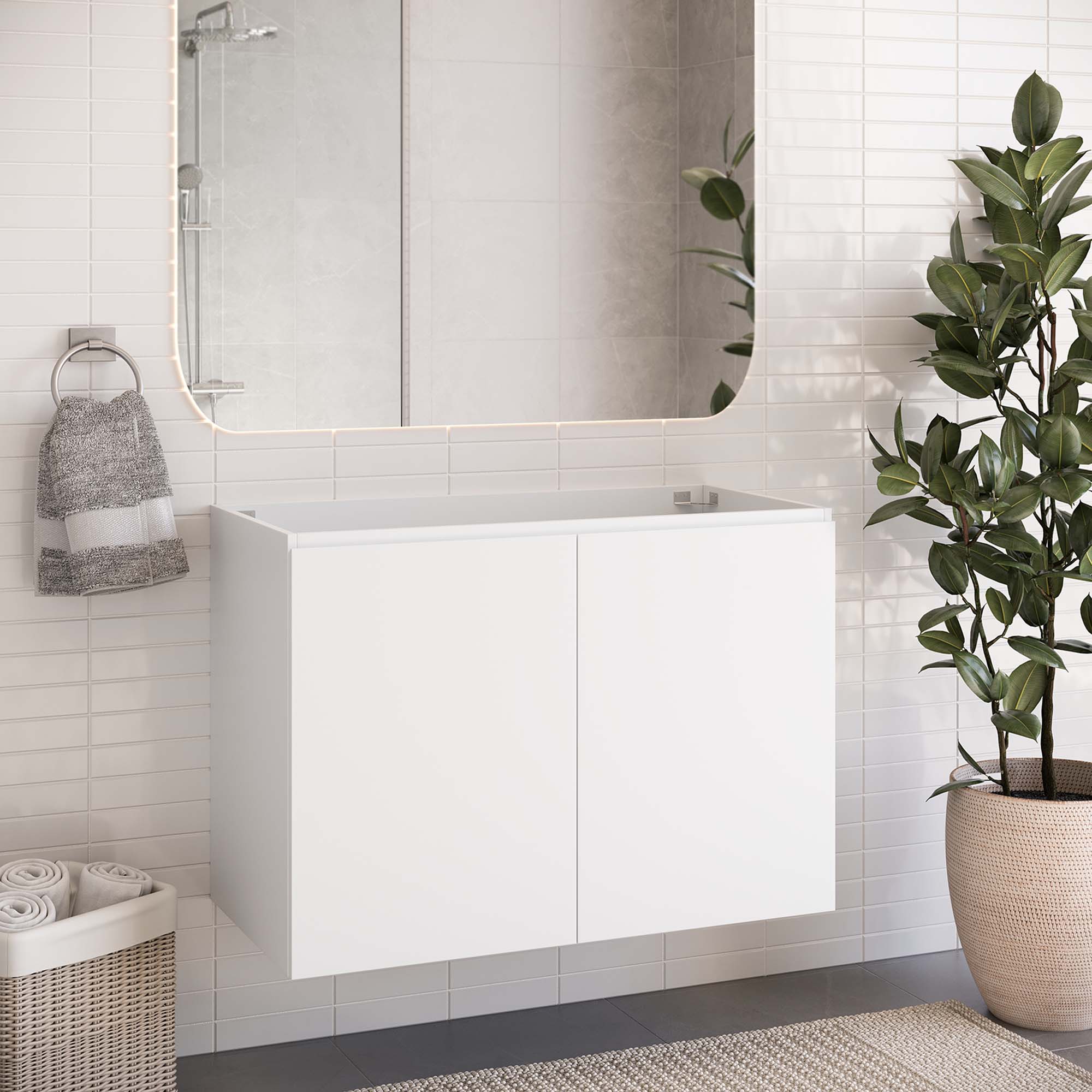 Bryn 36" Wall-Mount Bathroom Vanity (Sink Basin Not Included)