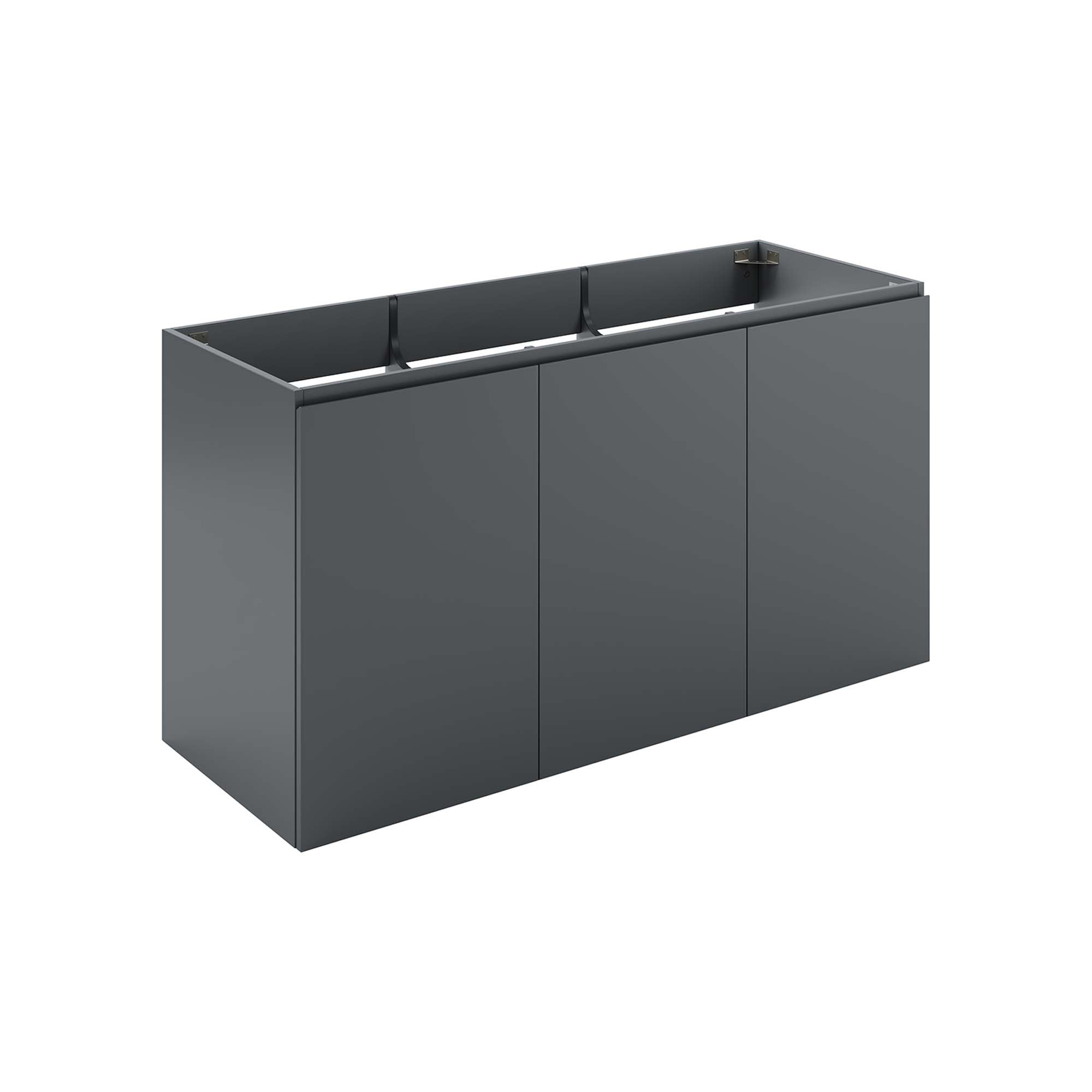 Bryn 48" Wall-Mount Bathroom Vanity (Sink Basin Not Included) - Gray