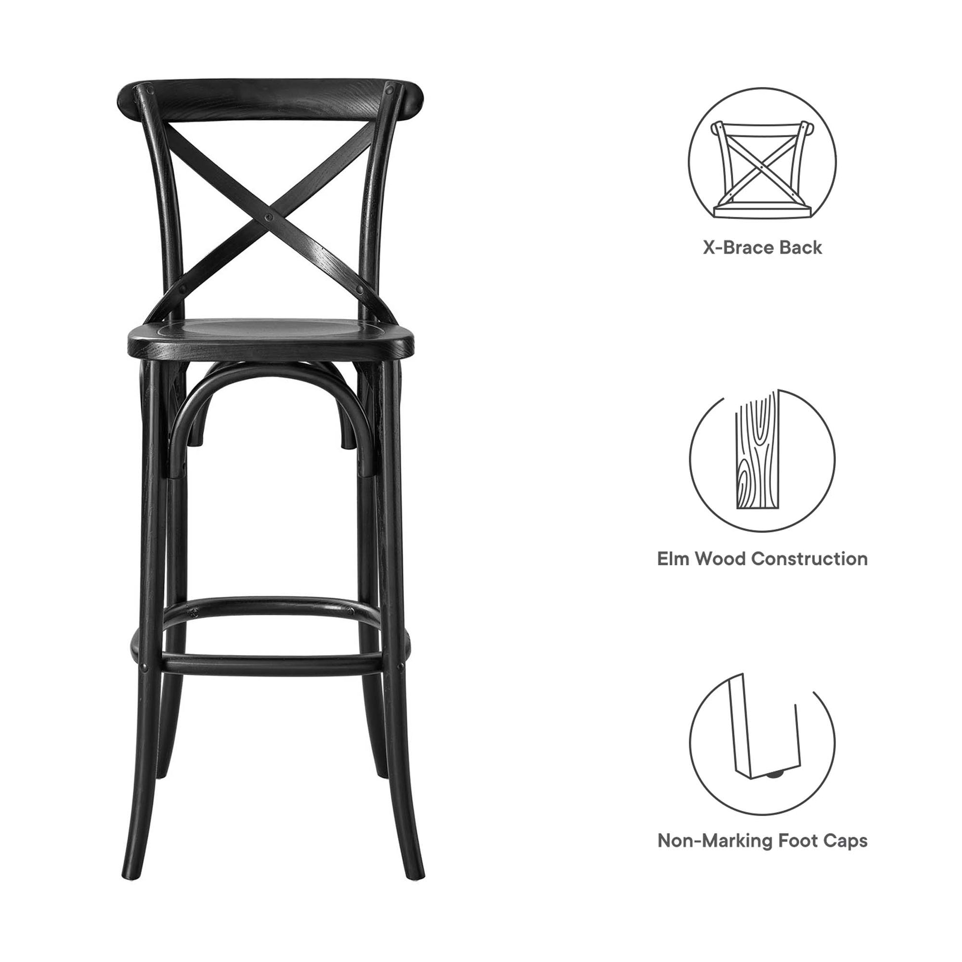 Gear Bar Stool - Gray