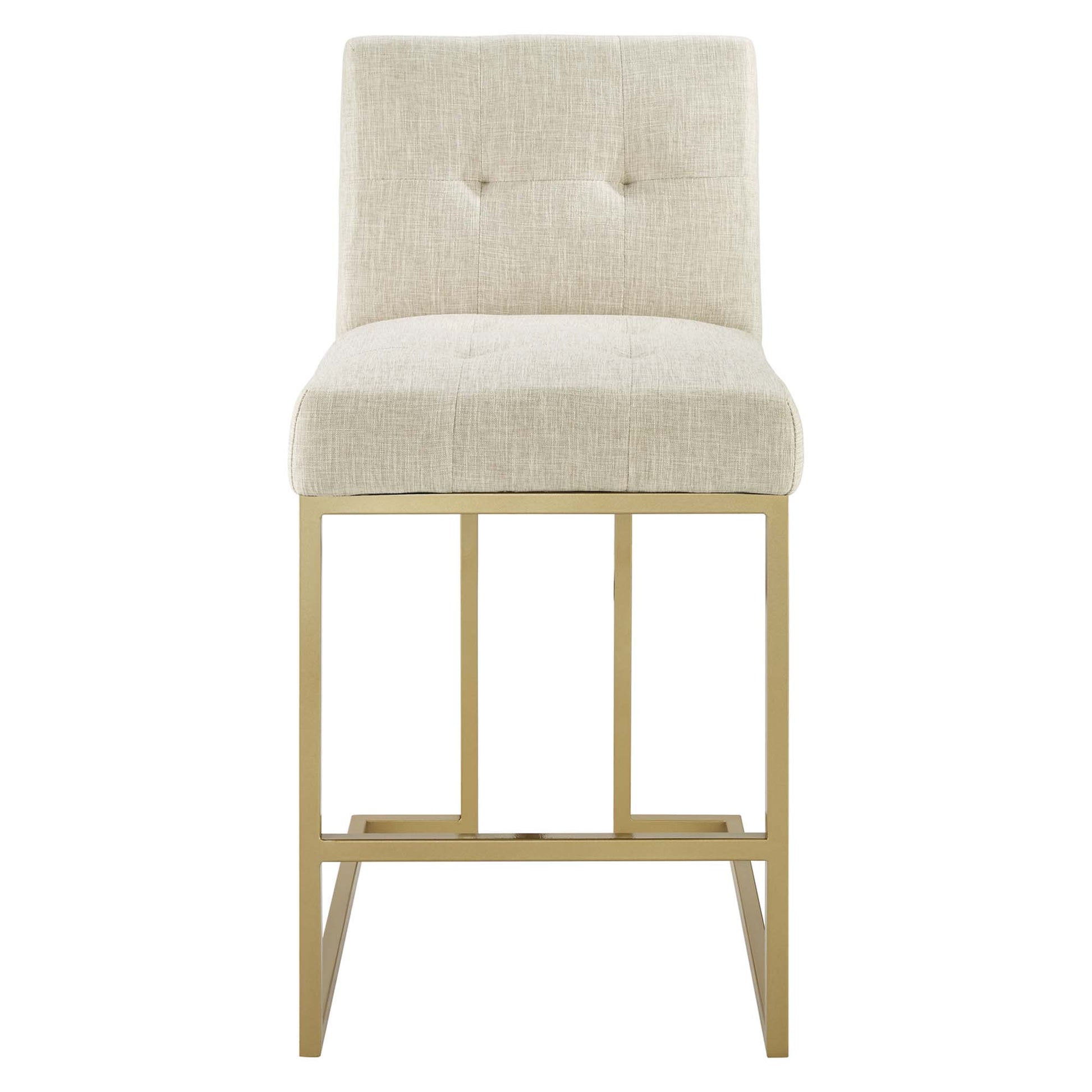 Privy Upholstered Fabric Counter Stool Set of 2