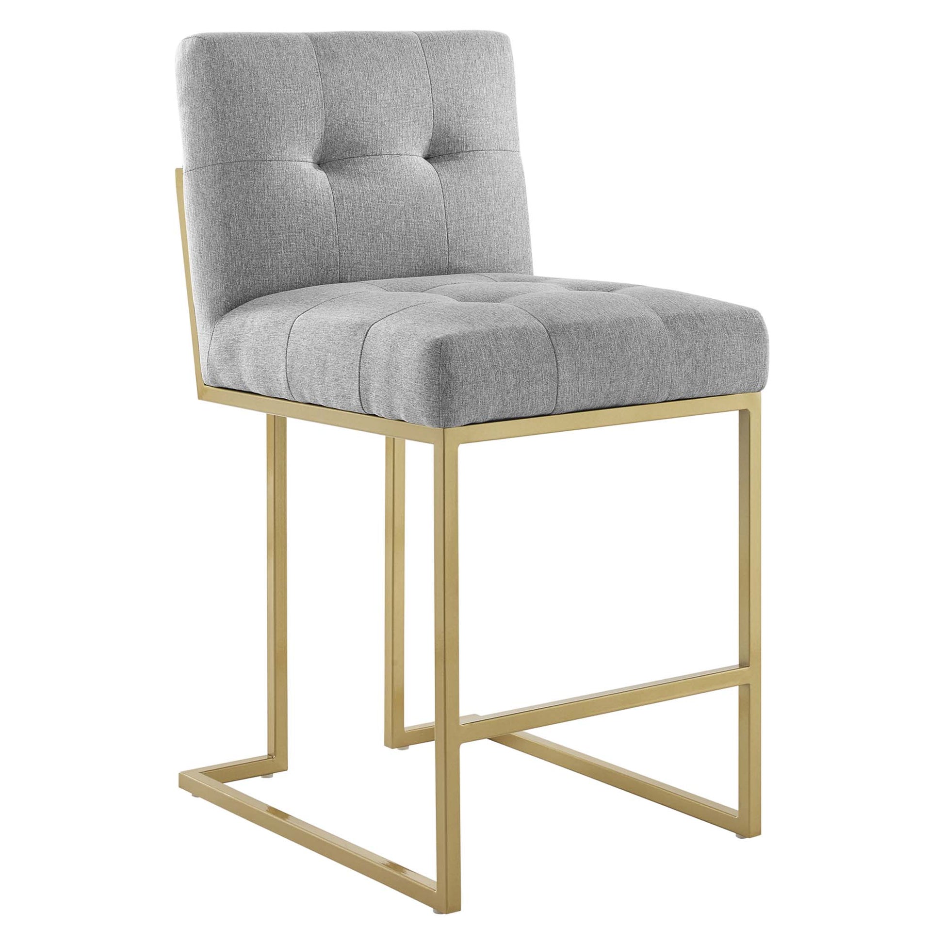 Privy Upholstered Fabric Counter Stool Set of 2