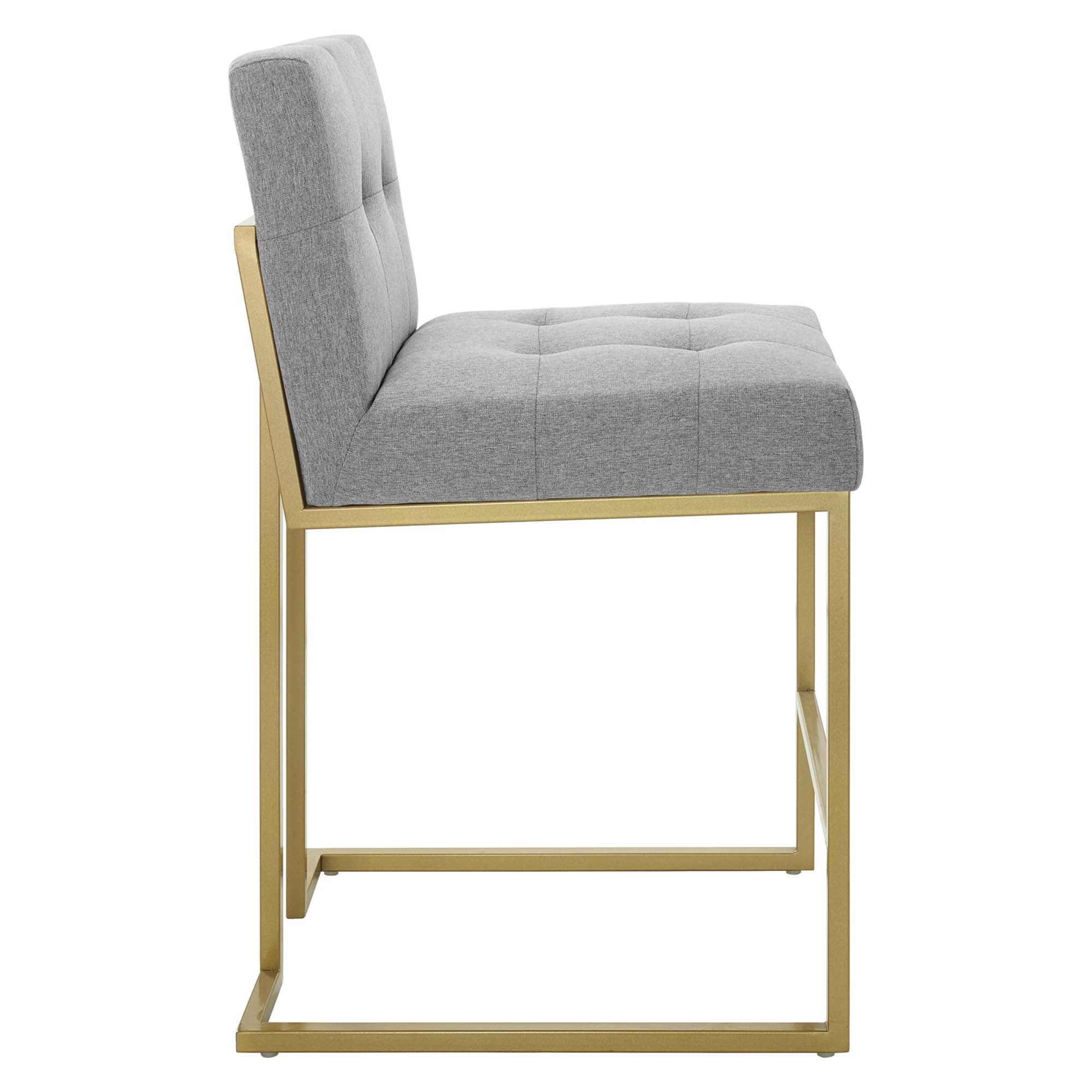 Privy Upholstered Fabric Counter Stool Set of 2