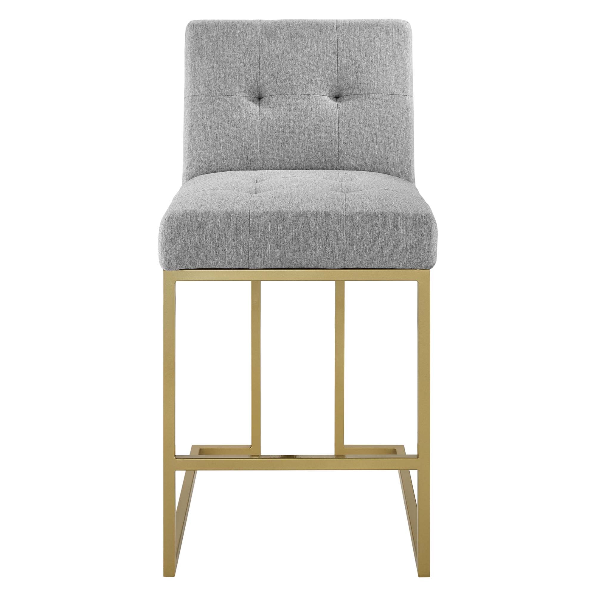 Privy Upholstered Fabric Counter Stool Set of 2