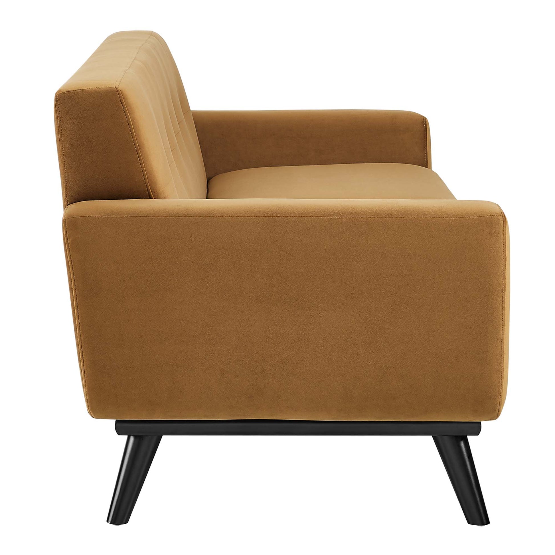Engage Performance Velvet Loveseat - Gray