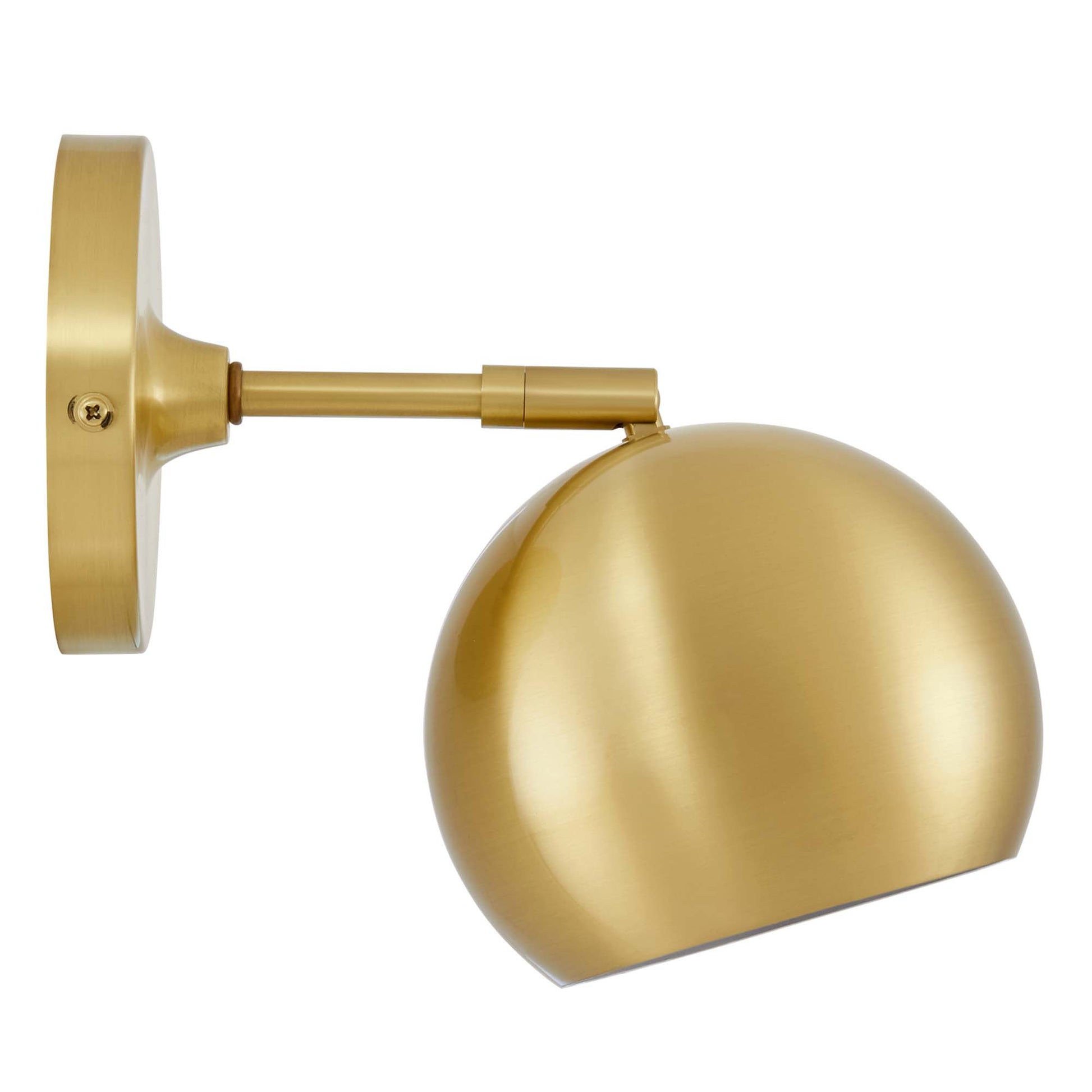 Chalice 4" Swing-Arm Metal Wall Sconce - Satin Brass