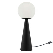 Apex Glass Globe Glass Table Lamp - White Black