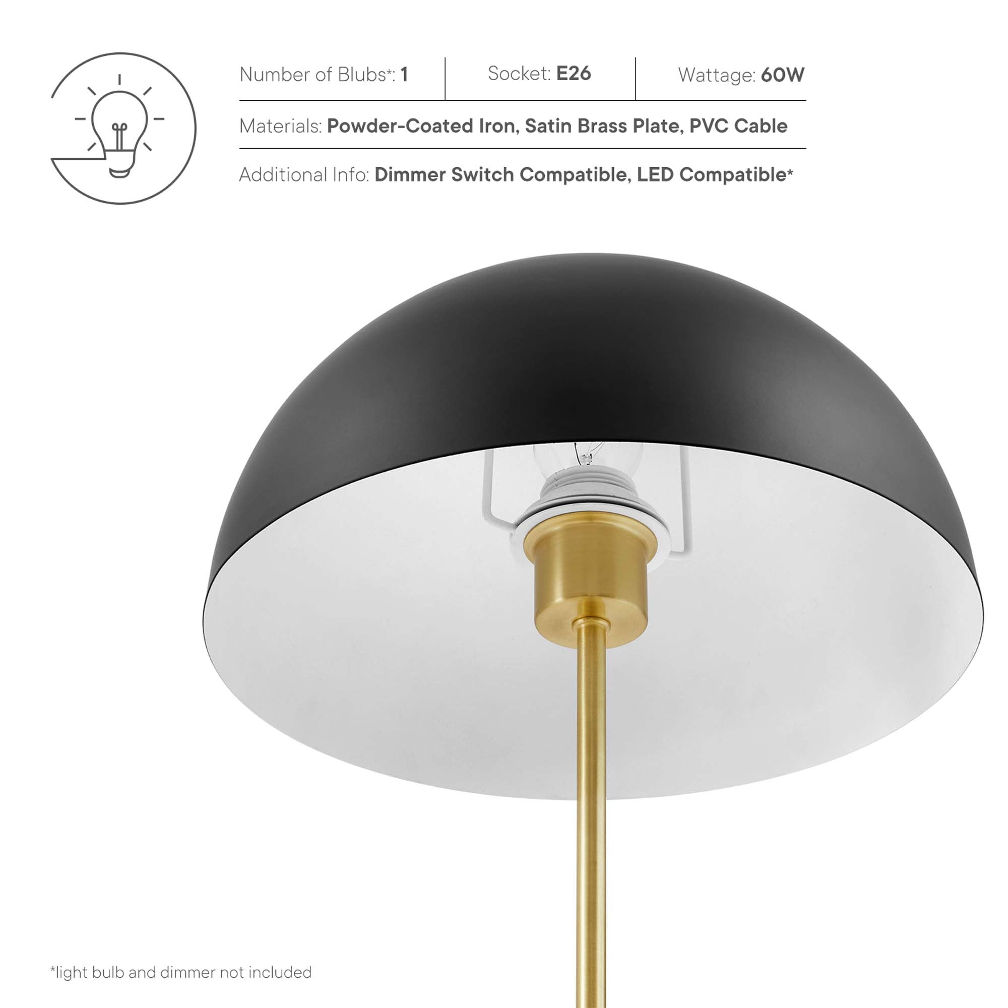 Ideal Metal Table Lamp - Pink Satin Brass