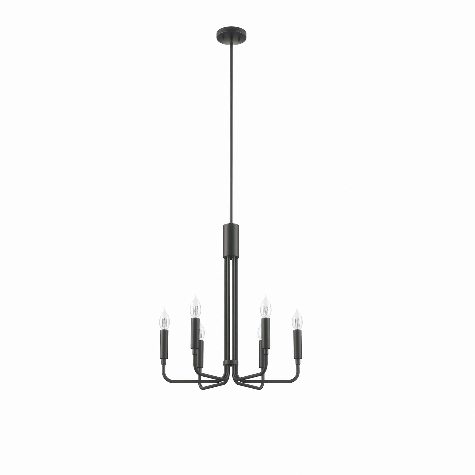 Rekindle 6-Light Chandelier - Black