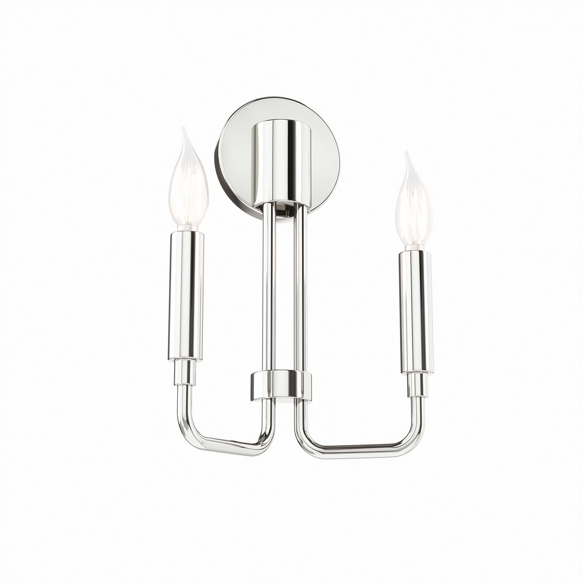 Rekindle 2-Light Wall Sconce - Polished Nickel