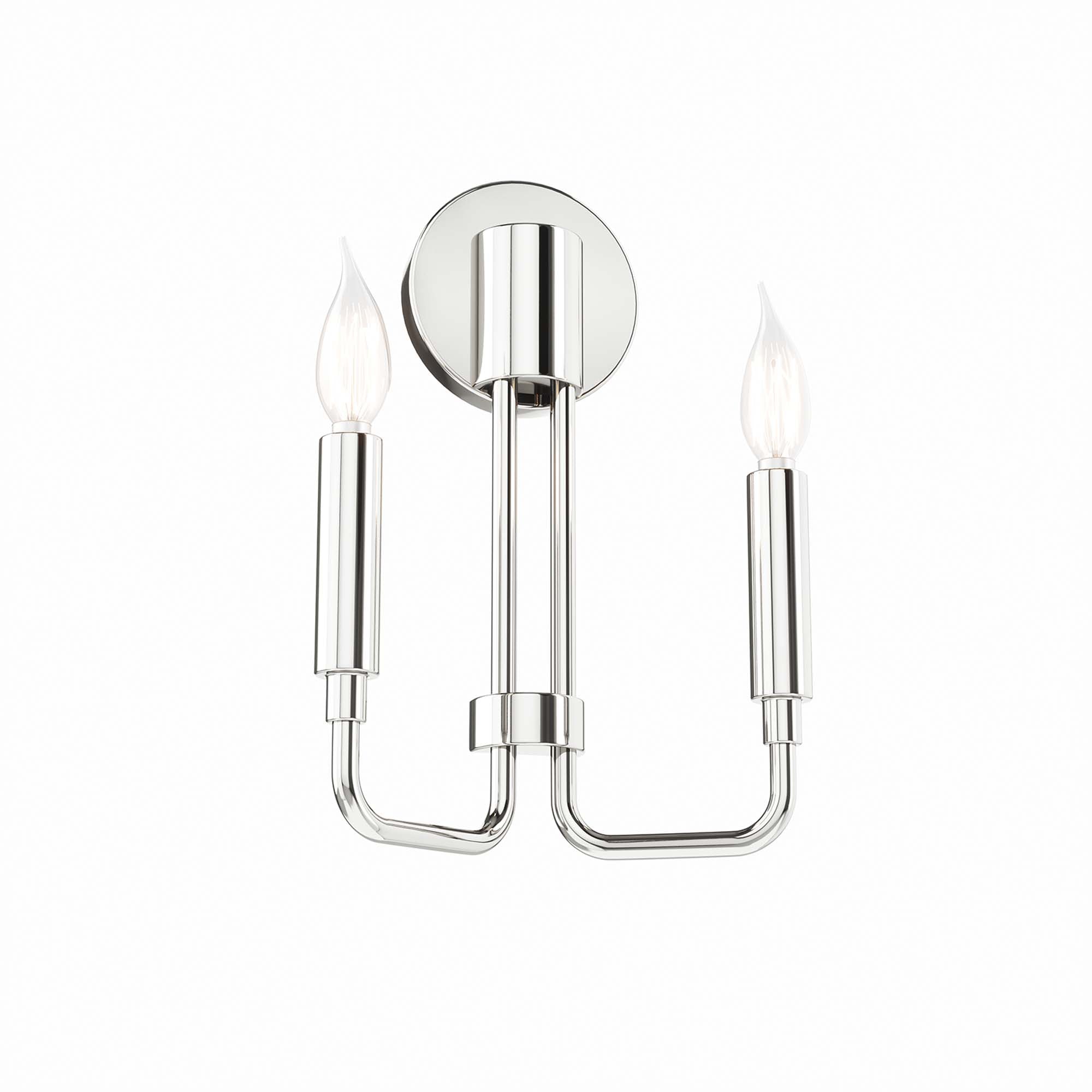 Rekindle 2-Light Wall Sconce - Polished Nickel