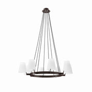 Surround 8-Light Chandelier - White Bronze
