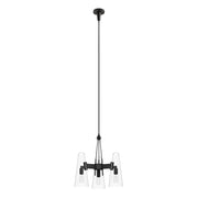 Beacon 3-Light Pendant Light - Clear Black