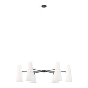 Beacon 6-Light Chandelier - Opal Black
