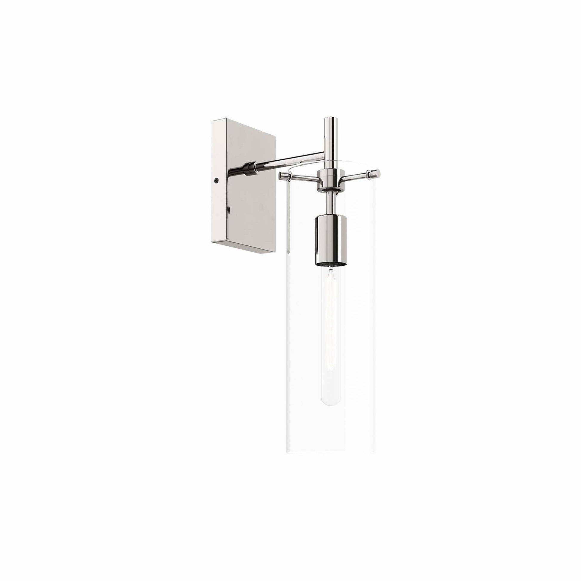 Skylark Wall Sconce - Clear Polished Nickel