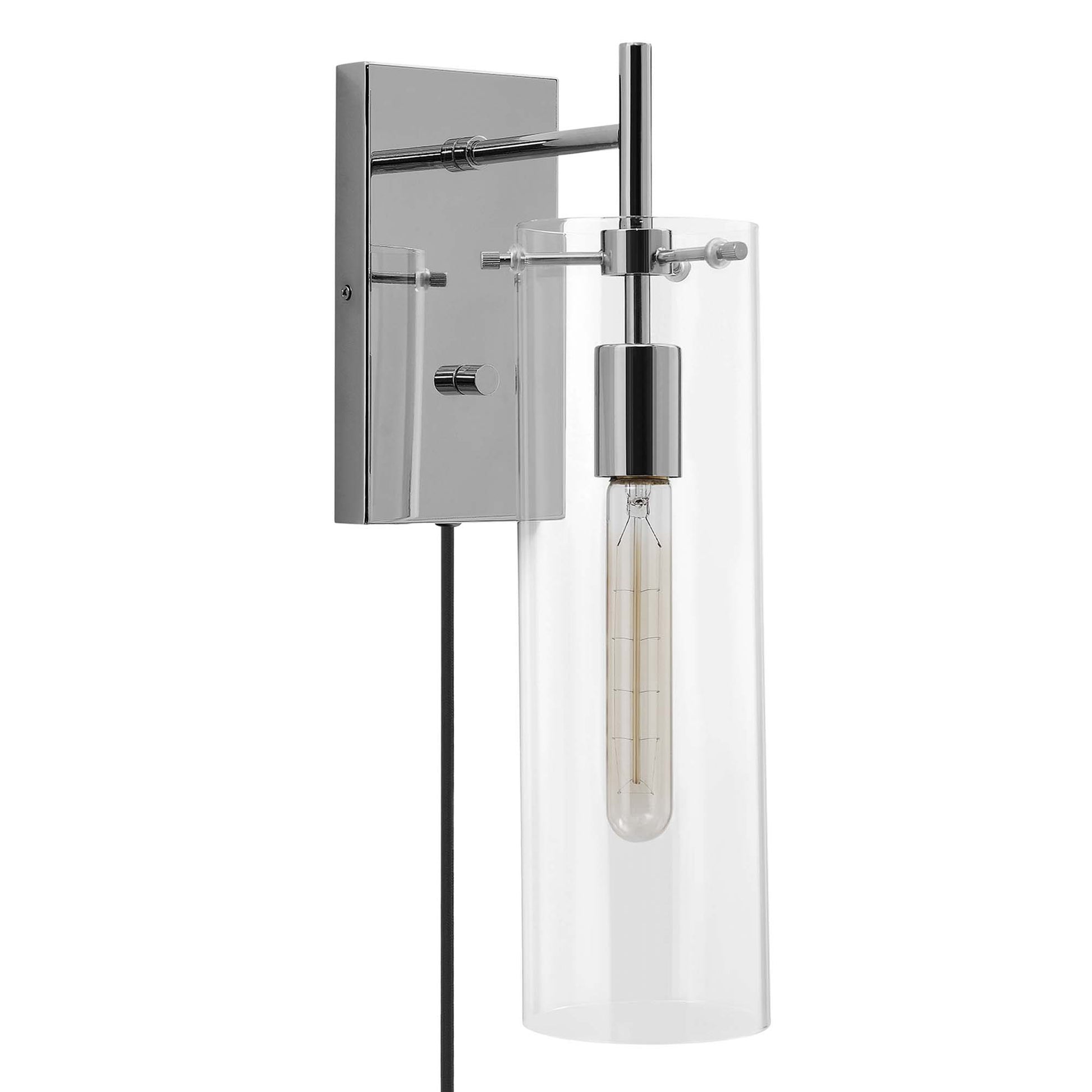 Skylark Wall Sconce - Clear Polished Nickel