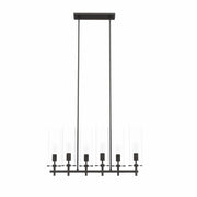 Skylark 6-Light Chandelier - Clear Black