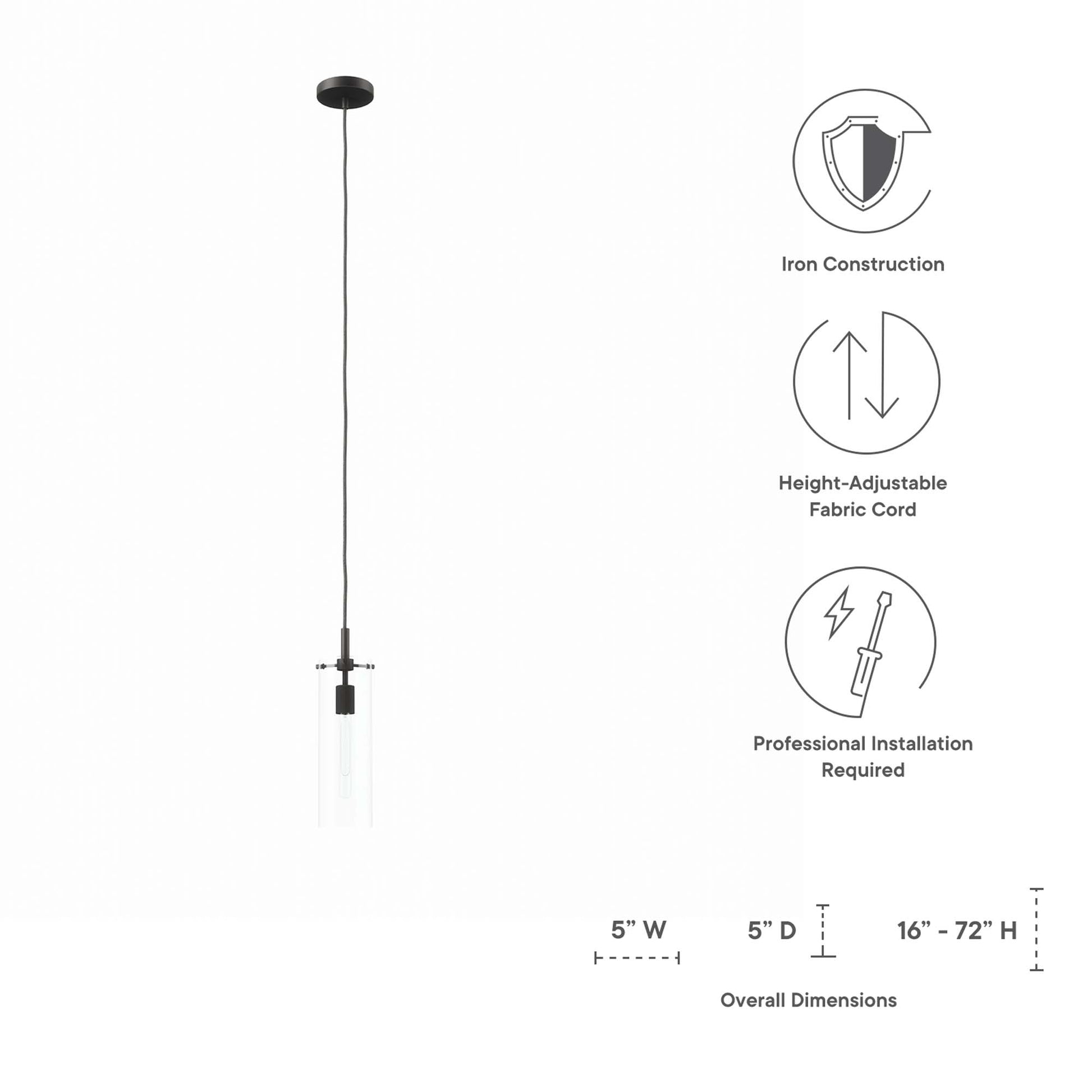 Skylark Pendant Light - Clear Polished Nickel