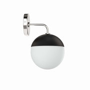 Stellar 1-Light Wall Sconce - Opal Polished Nickel