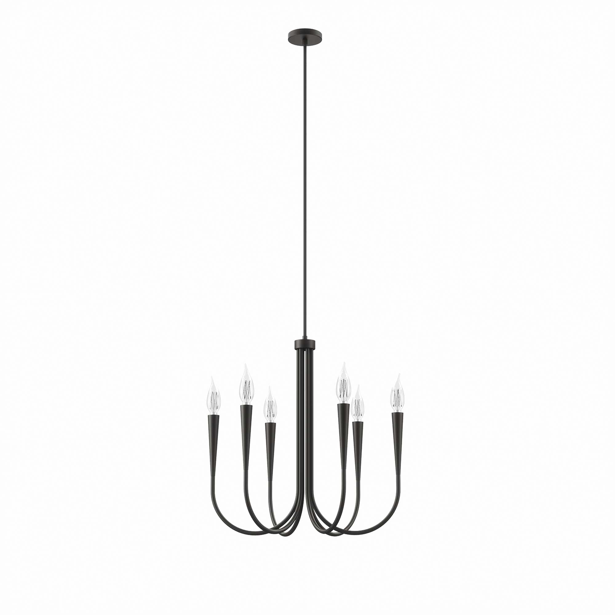 Penrose 6-Light Chandelier - Black