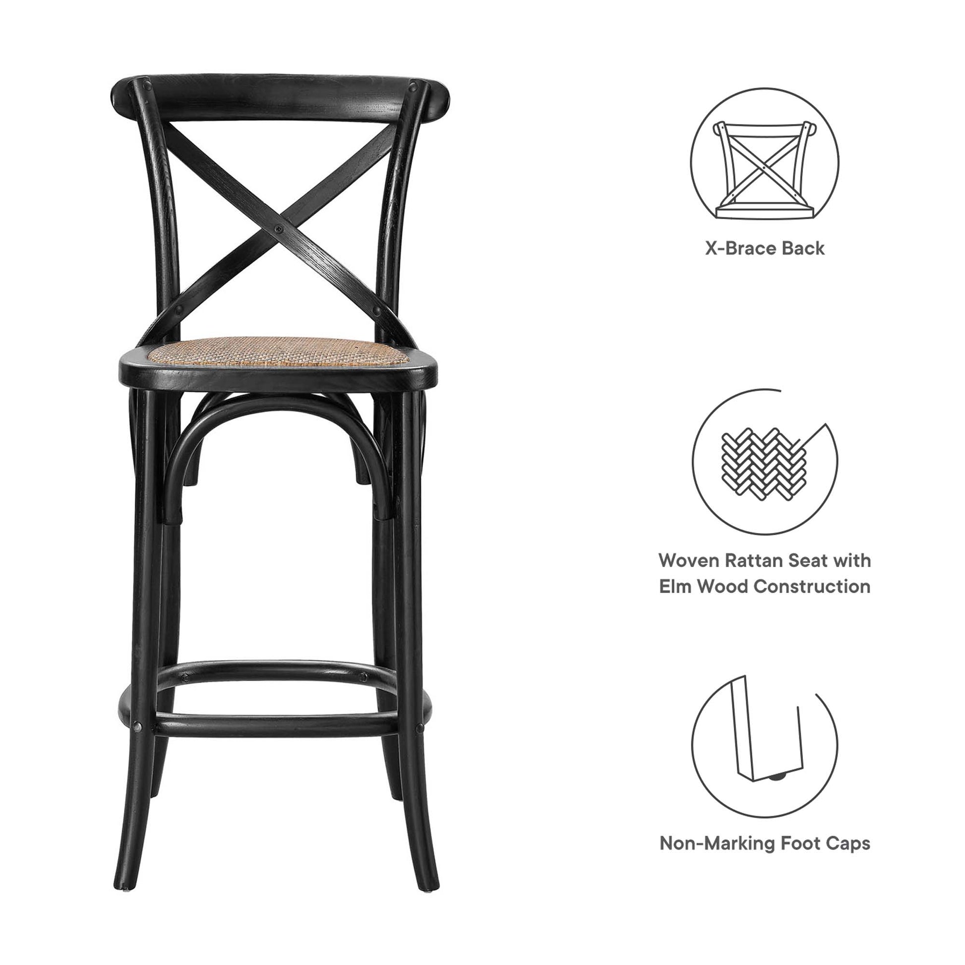 Gear Counter Stool - Gray