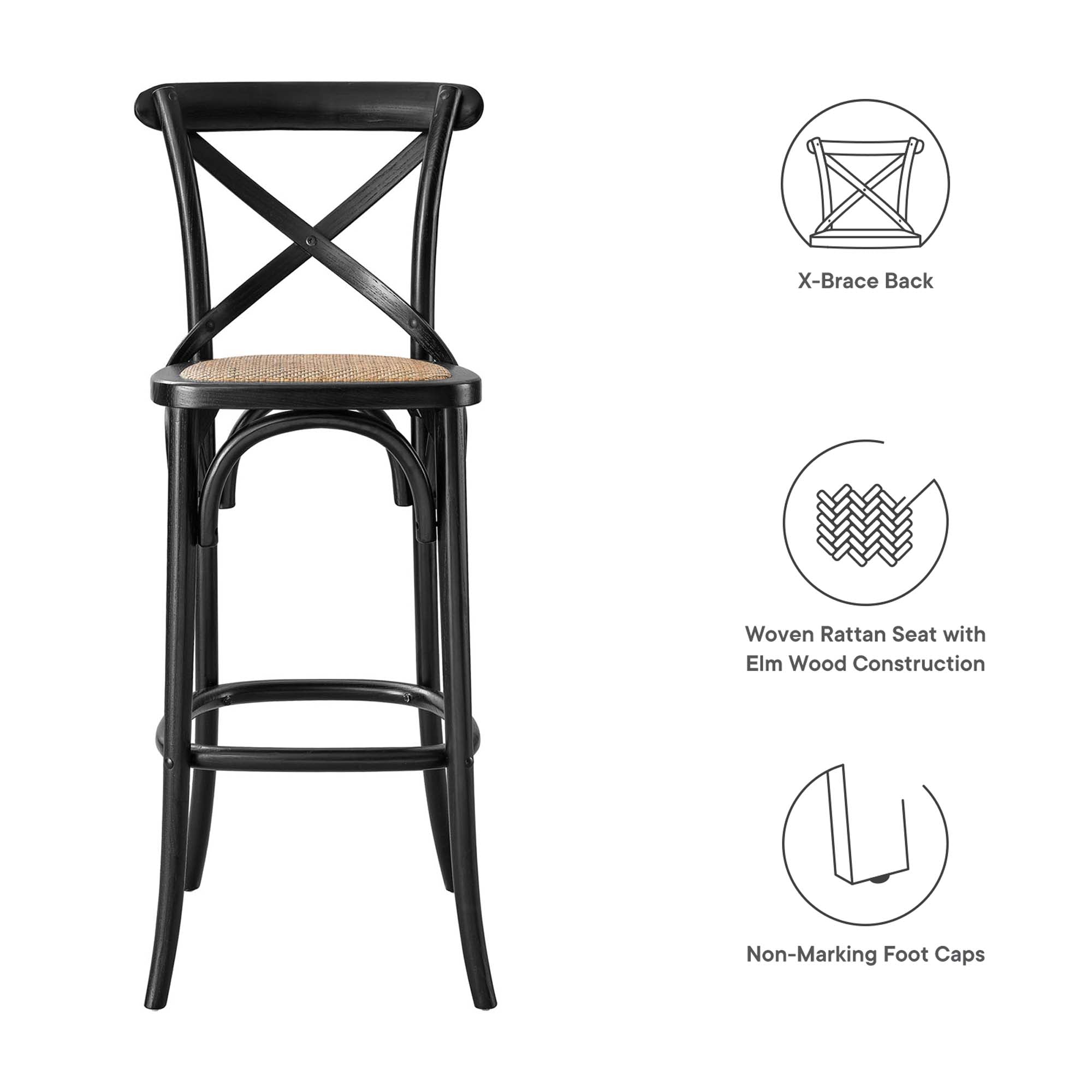 Gear Bar Stool - Gray