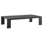 Tahoe Outdoor Patio Powder-Coated Aluminum Coffee Table - Gray
