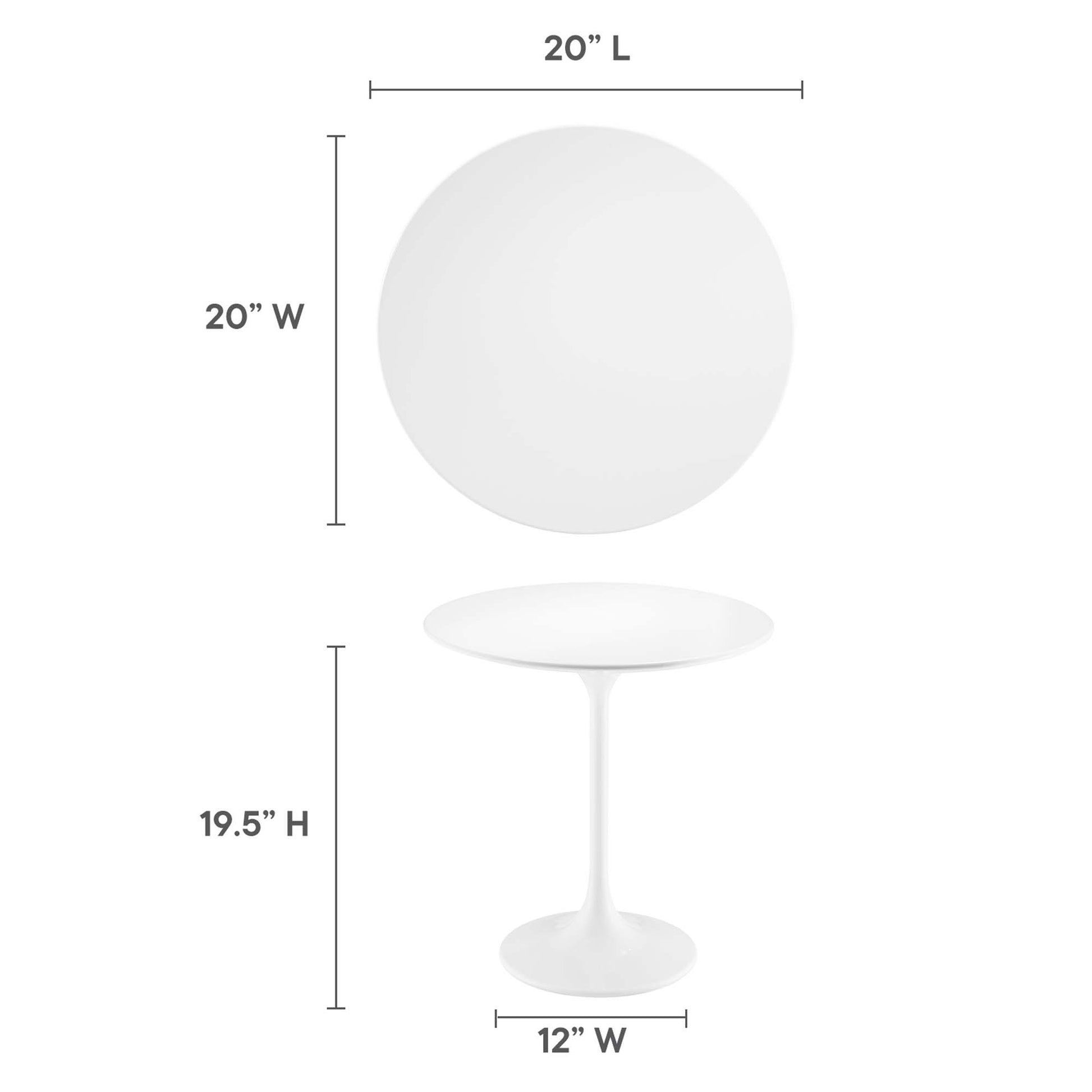 Lippa Round Wood Side Table